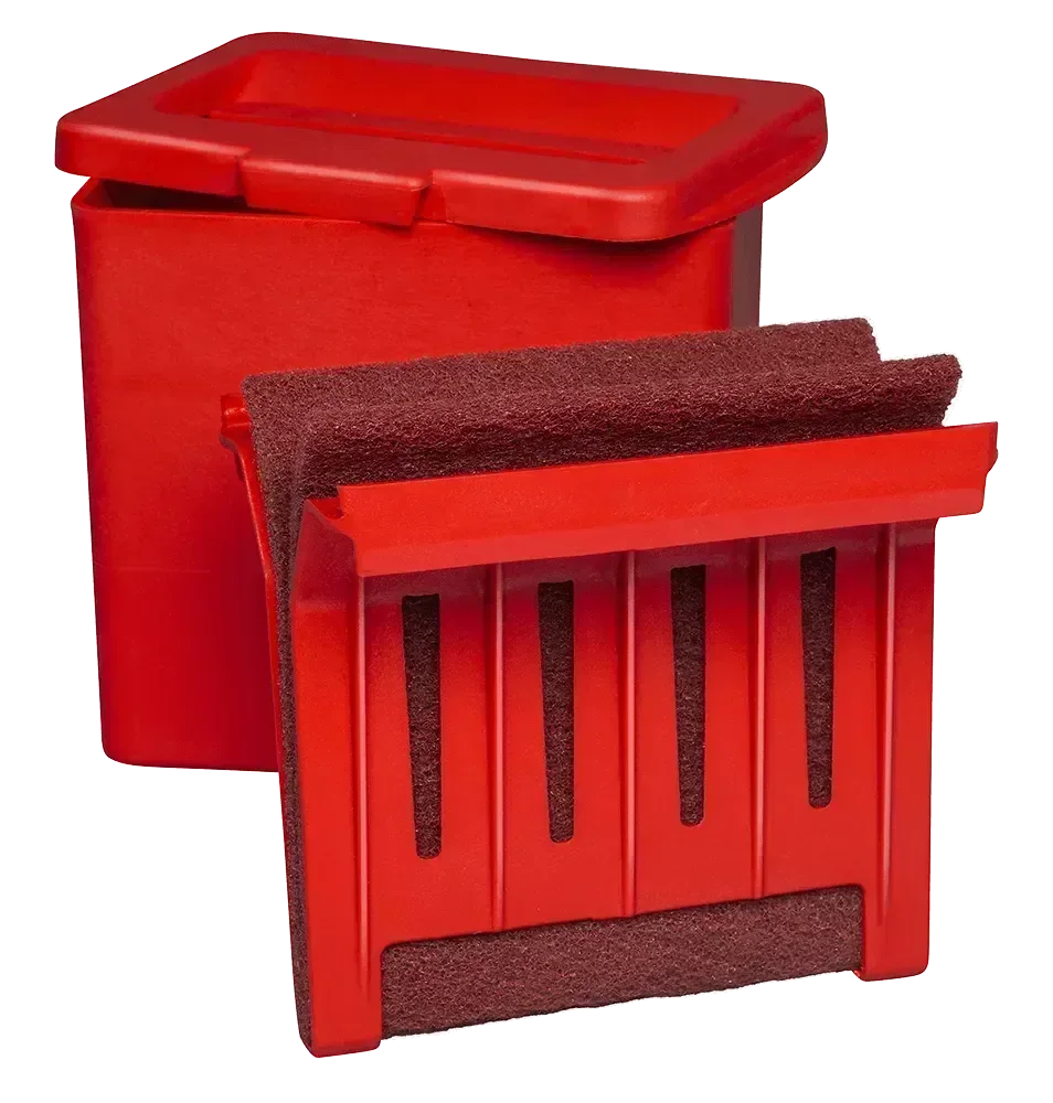 Kiezlack Carsystem Spachtelreinigungsbox EASY CLEAN BOX rot