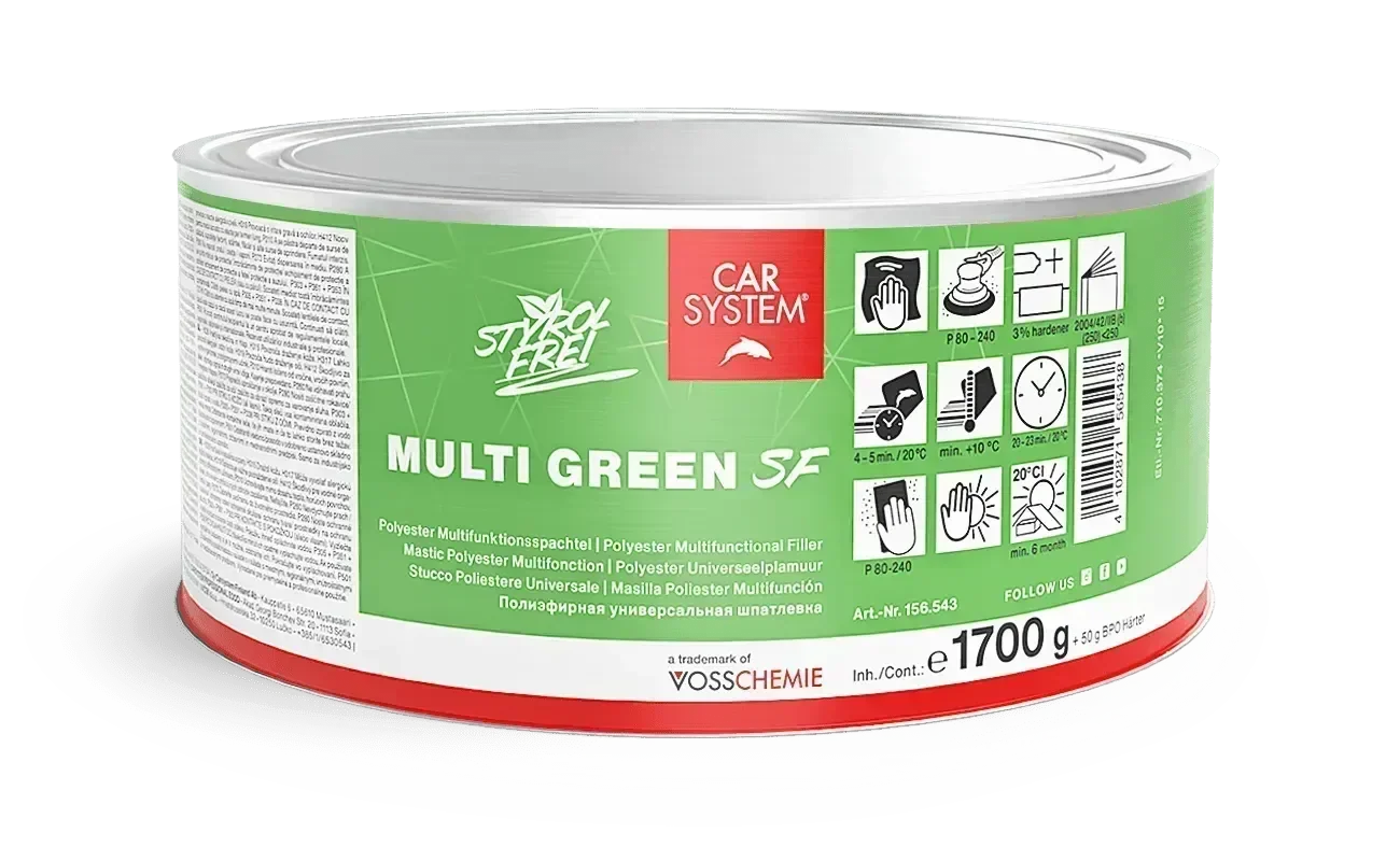 Carsystem Multi Green SF Spachtelmasse Styrolfreier Polyester Multifunktionsspachtel