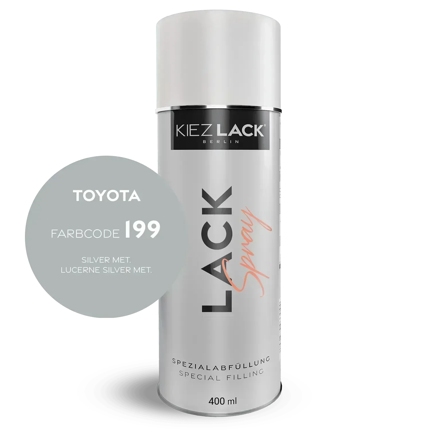 Kiezlack Autolack Spraydose Toyota 199 SILVER MET.