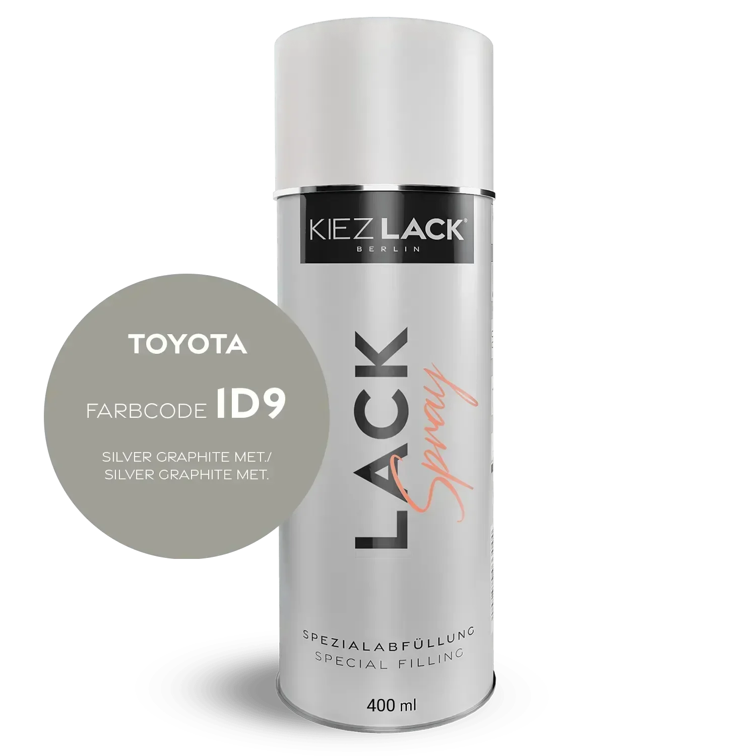 Kiezlack Autolack Spraydose Toyota 1D9 SILVER GRAPHITE MET.
