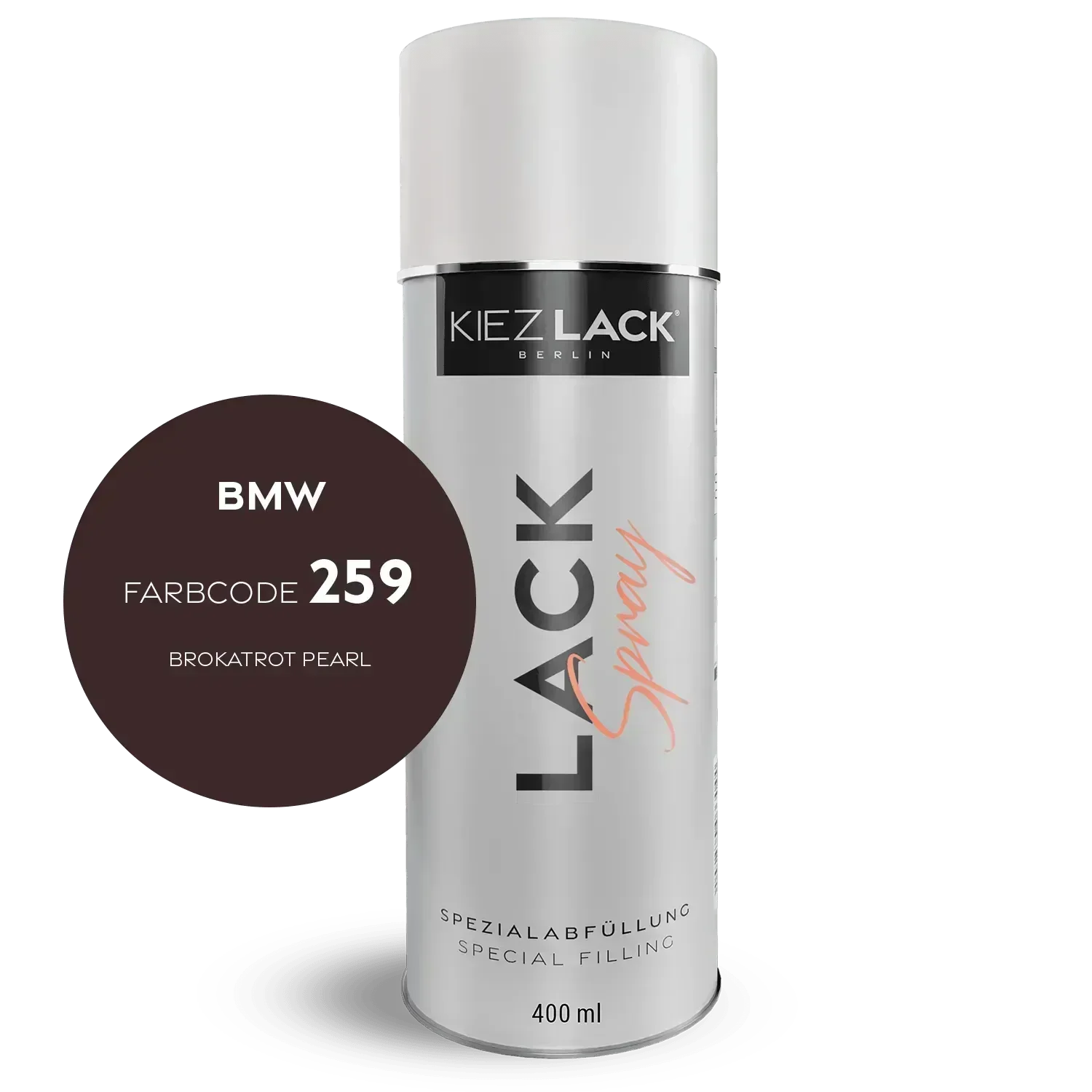 Kiezlack Lackspray Autolack Spraydose BMW 259 BROKATROT PEARL Lackspray