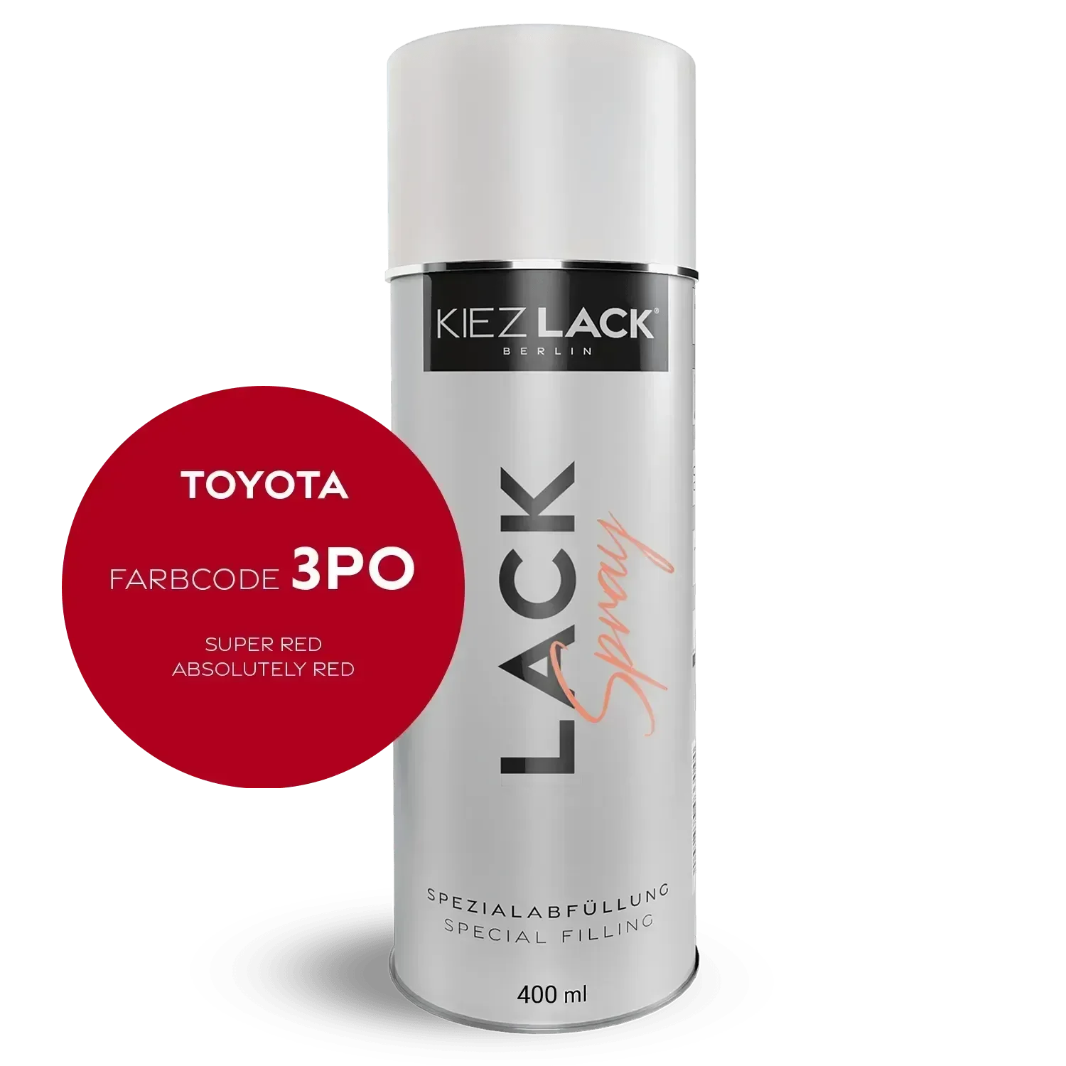 Kiezlack Autolack Spraydose Toyota 3PO SUPER RED