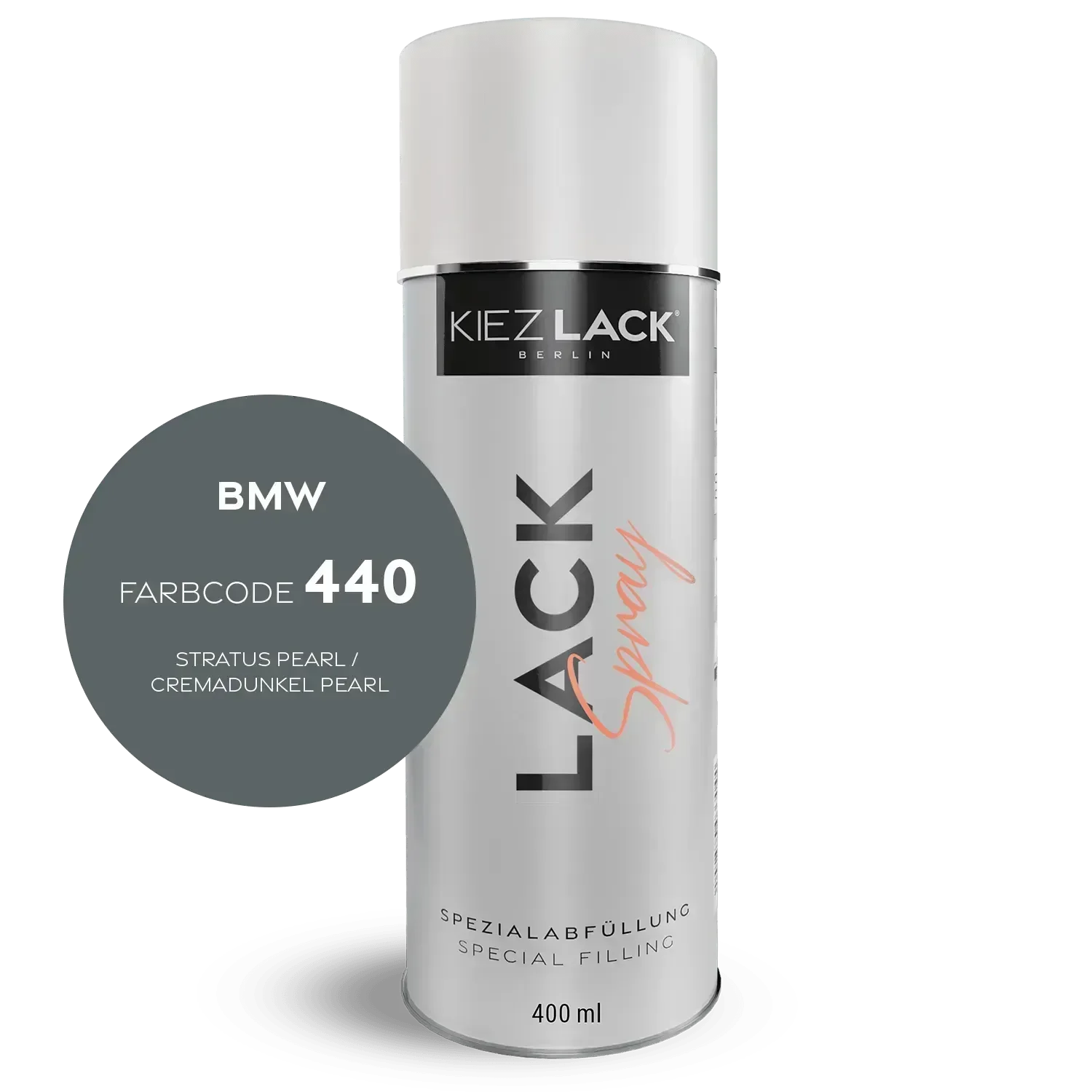 Kiezlack Lackspray Autolack Spraydose BMW 440 STRATUS PEARL Lackspray
