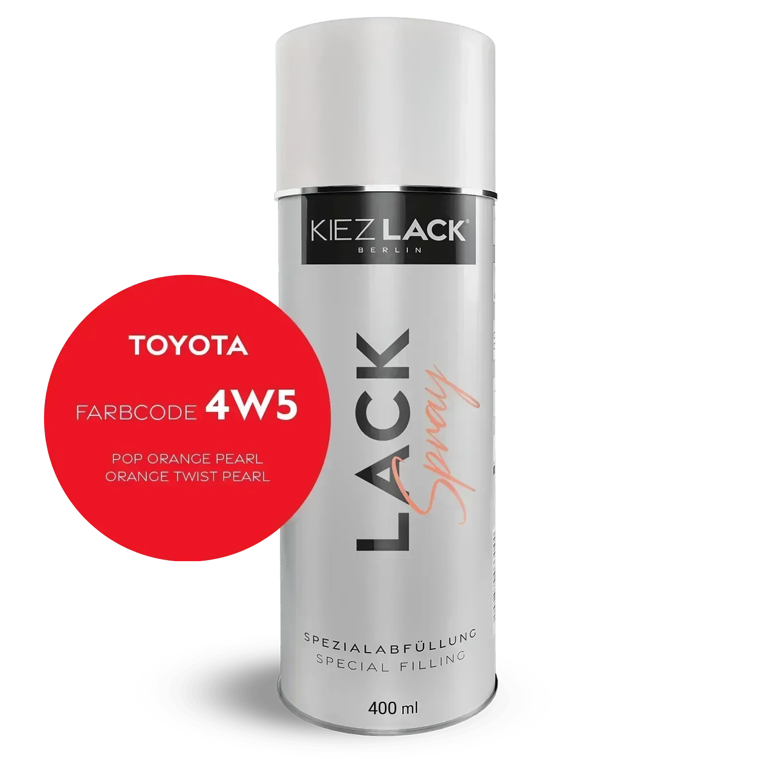 Kiezlack Autolack Spraydose Toyota 4w5 POP ORANGE PEARL