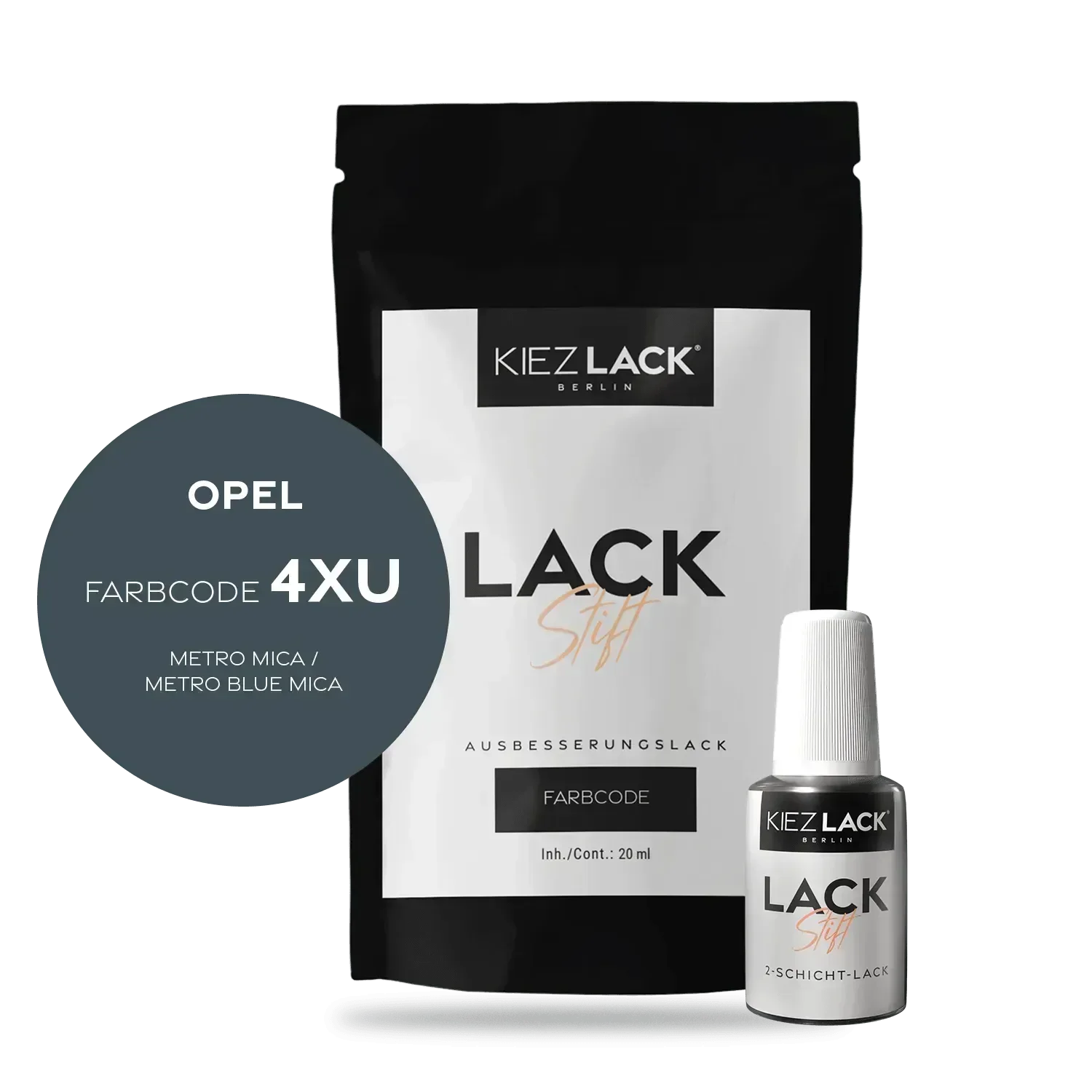 Kiezlack Lackstift Autolack Lackstift OPEL 4XU METRO MICA
