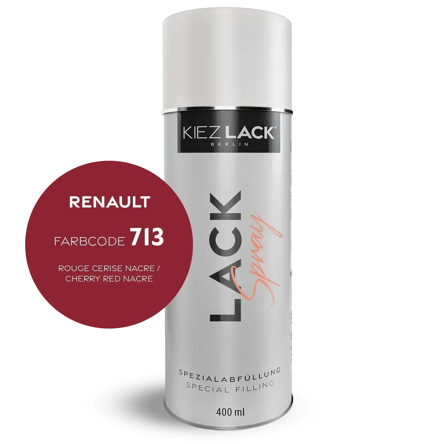 Kiezlack Autolack Spraydose Renault 713 ROUGE CERISE NACRE