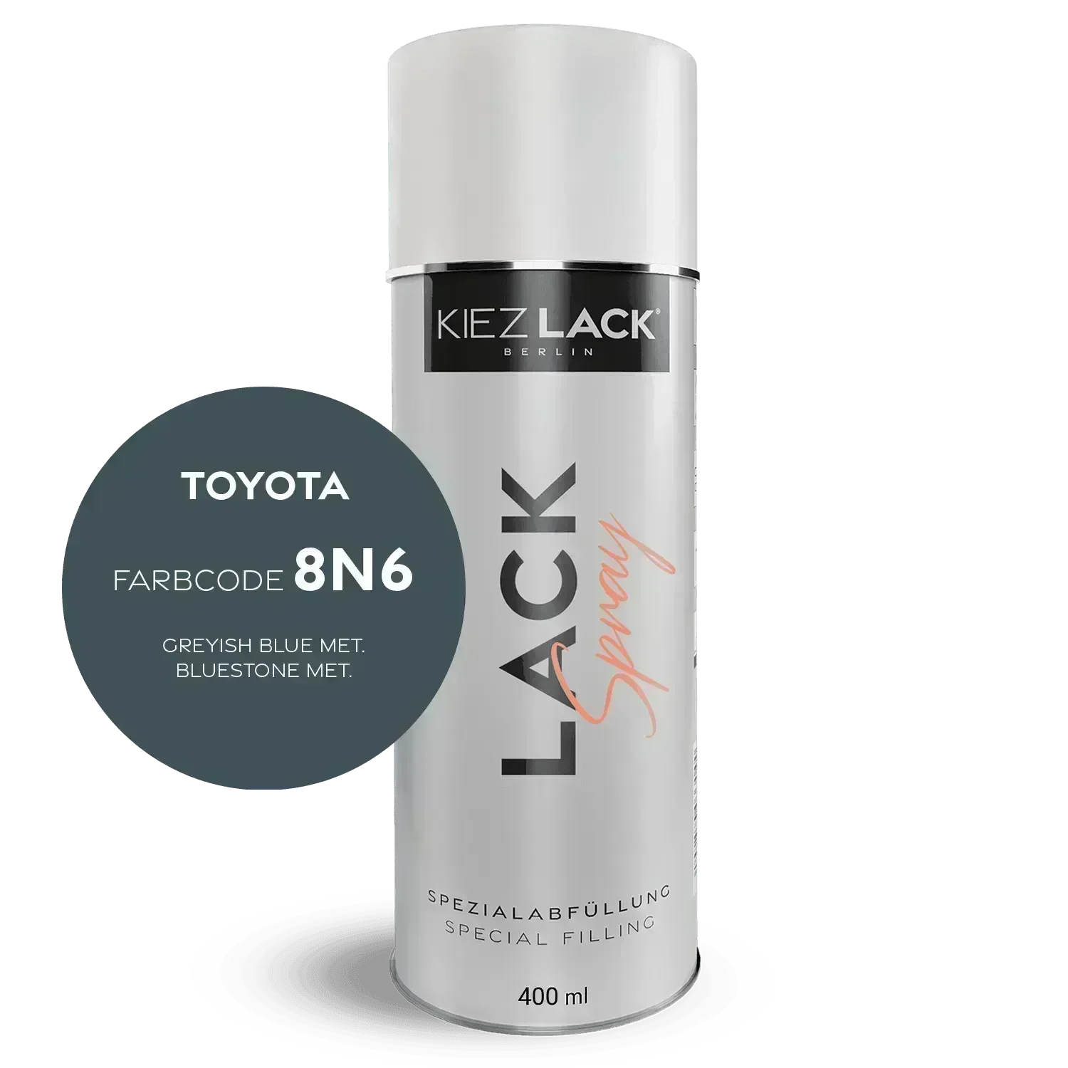 Kiezlack Autolack Spraydose Toyota 8N8 DARK BLUE MICA