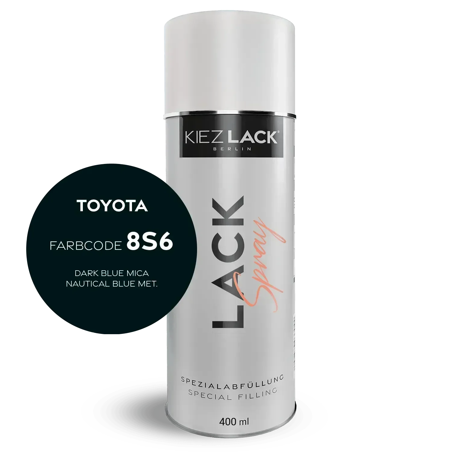 Kiezlack Autolack Spraydose Toyota 8S6 DARK BLUE MICA