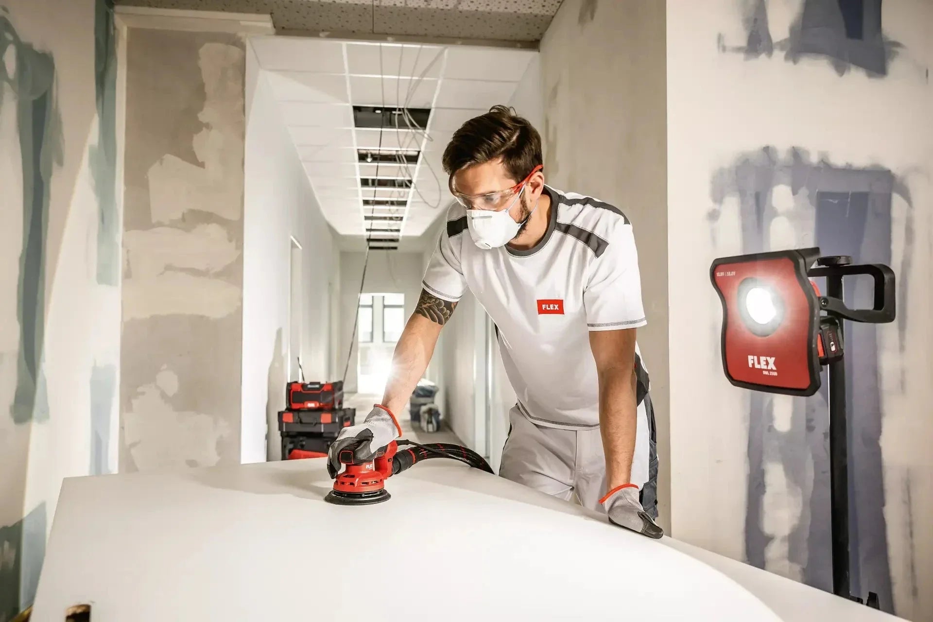 Kiezlack MIETGERÄT Exzenter Schleifmaschine FLEX 3mm HUB