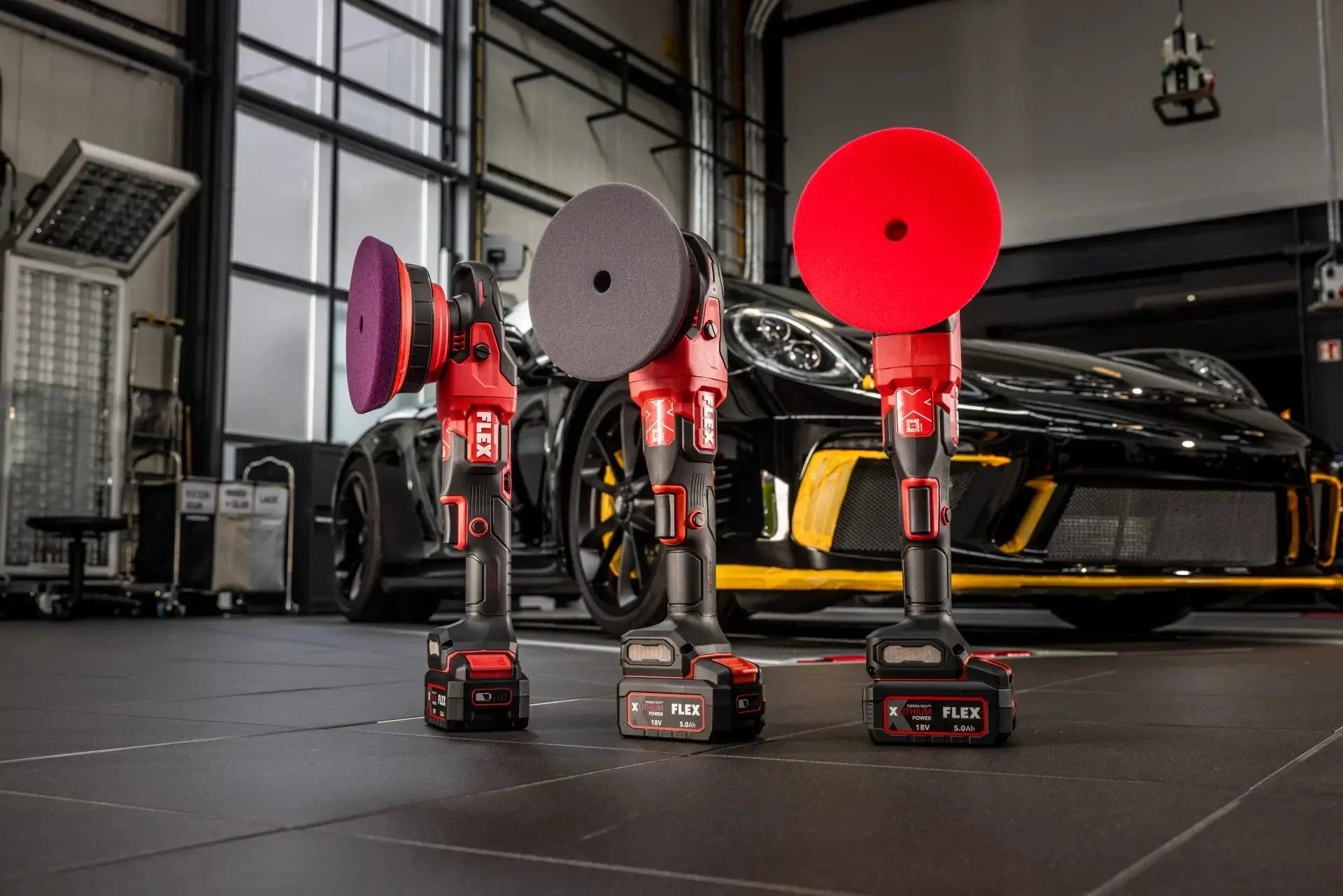 Kiezlack MIETGERÄT Exzenterpoliermaschine FLEX Akkubetrieben