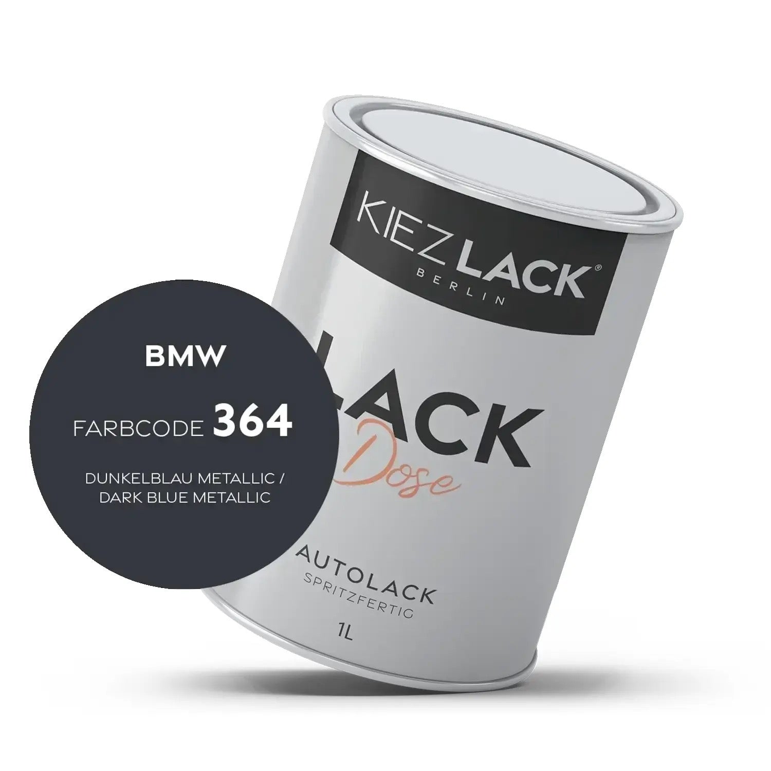 1K Autolack Lackdose Basislack spritzfertig BMW 364 DUNKELBLAU Metallic