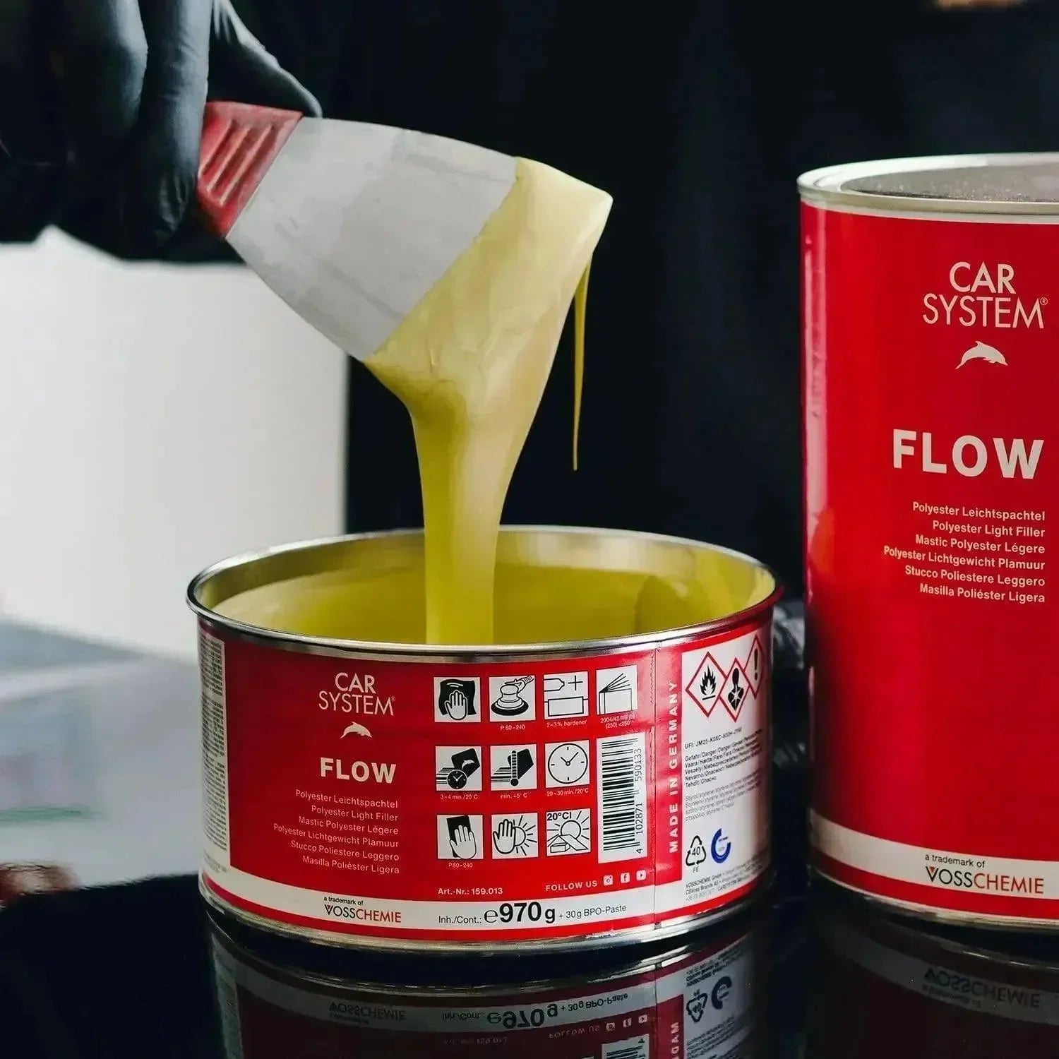 Carsystem Carsystem Spachtel PUTTY KNIFE Stahl 3er Set