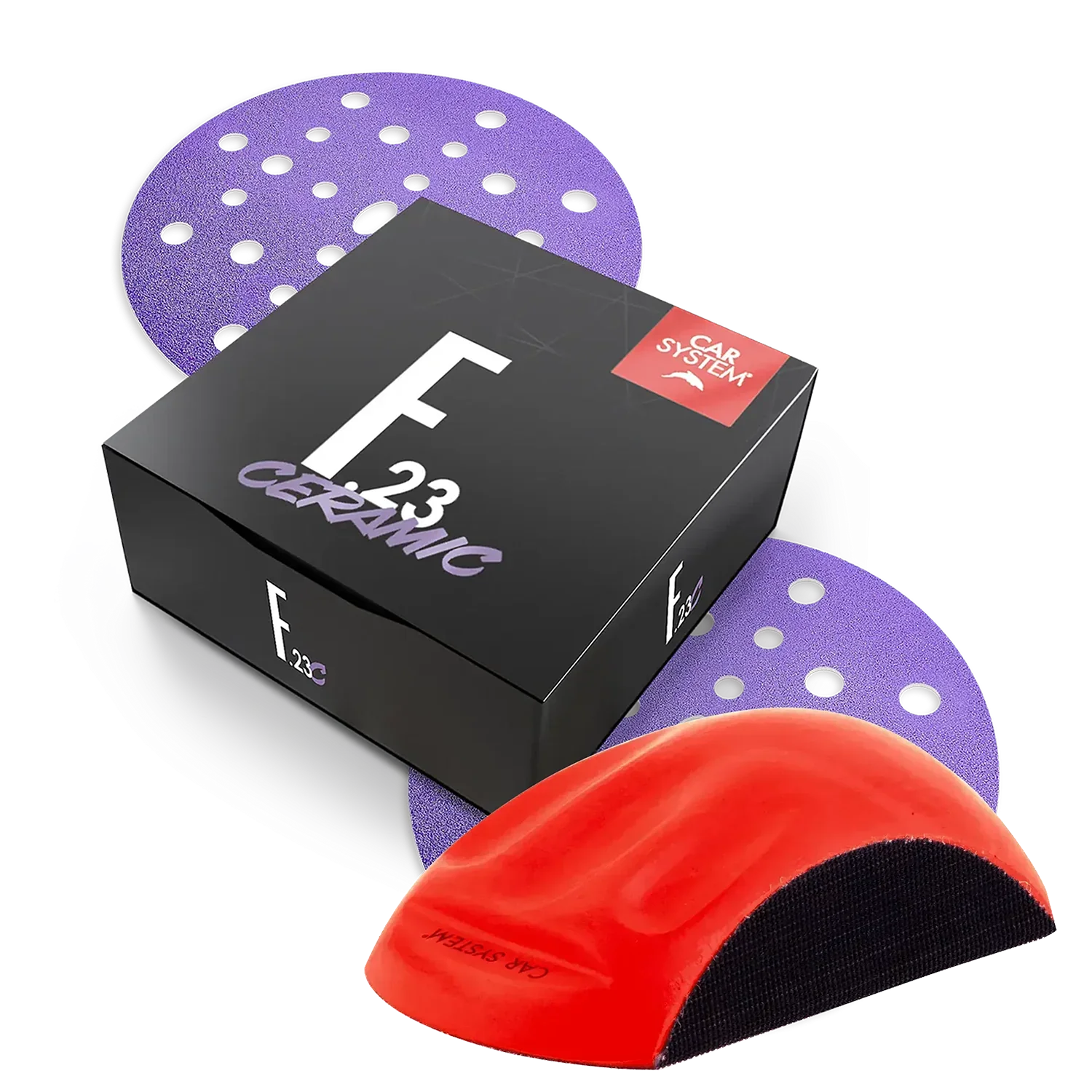 Carsystem P80 / Verpackung / Schleifmittel + Schleifklotz Carsystem Schleifscheibe F.23 CERAMIC 150 mm Folienschleifmittel