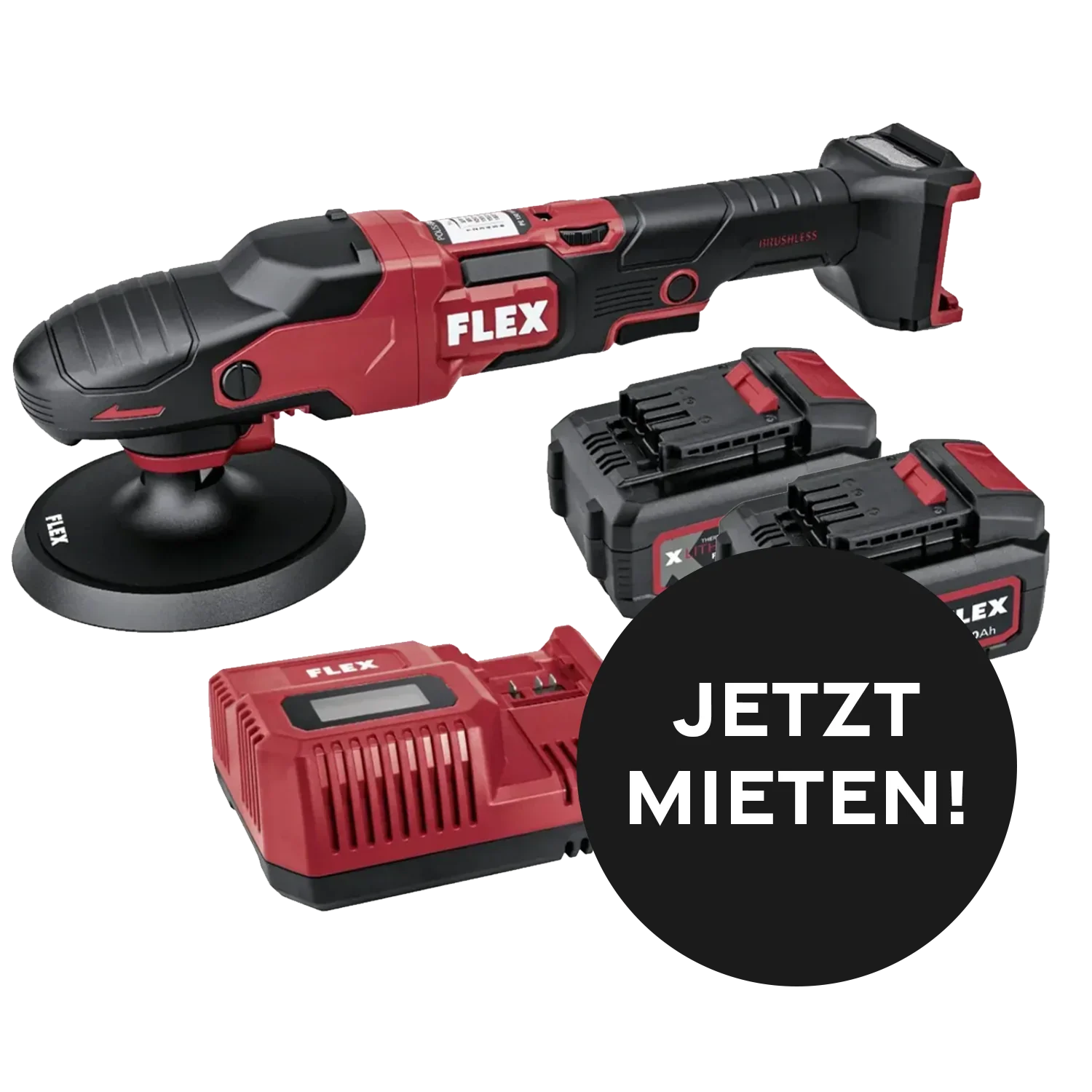 Kiezlack MIETGERÄT Rotationspoliermaschine FLEX Akkubetrieben