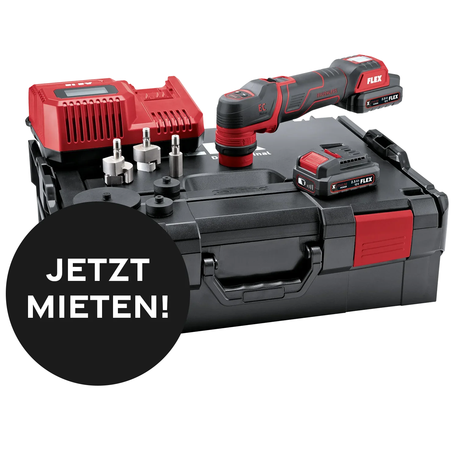 Kiezlack MIETGERÄT Flex Akku-Polierer 12 V PXE 80 12-EC/2.5 Set