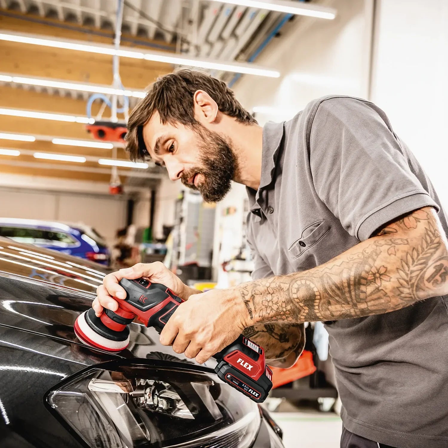 Kiezlack MIETGERÄT Flex Akku-Polierer 12 V PXE 80 12-EC/2.5 Set