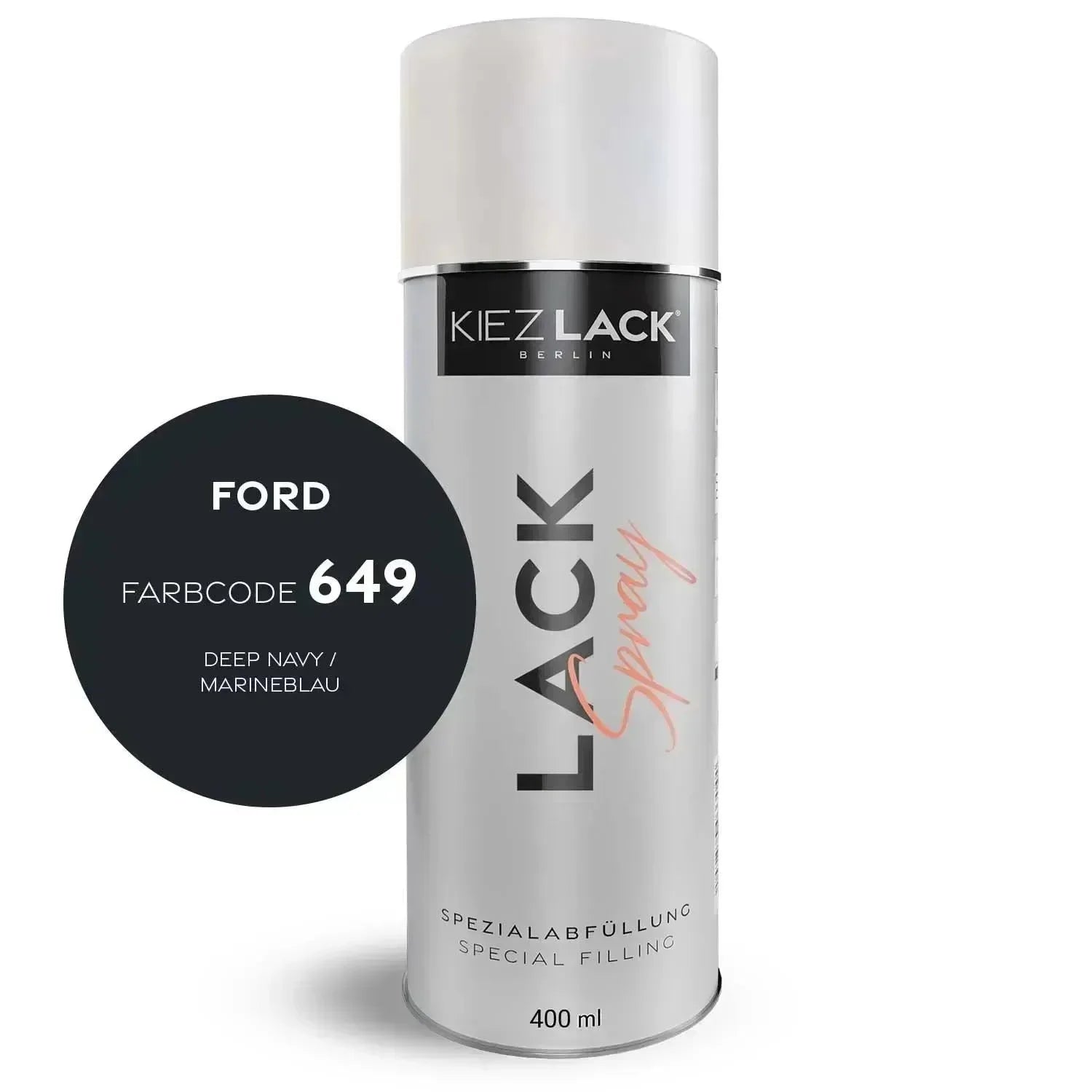 Kiezlack Lackspray Autolack Spraydose FORD 649 DEEP NAVY