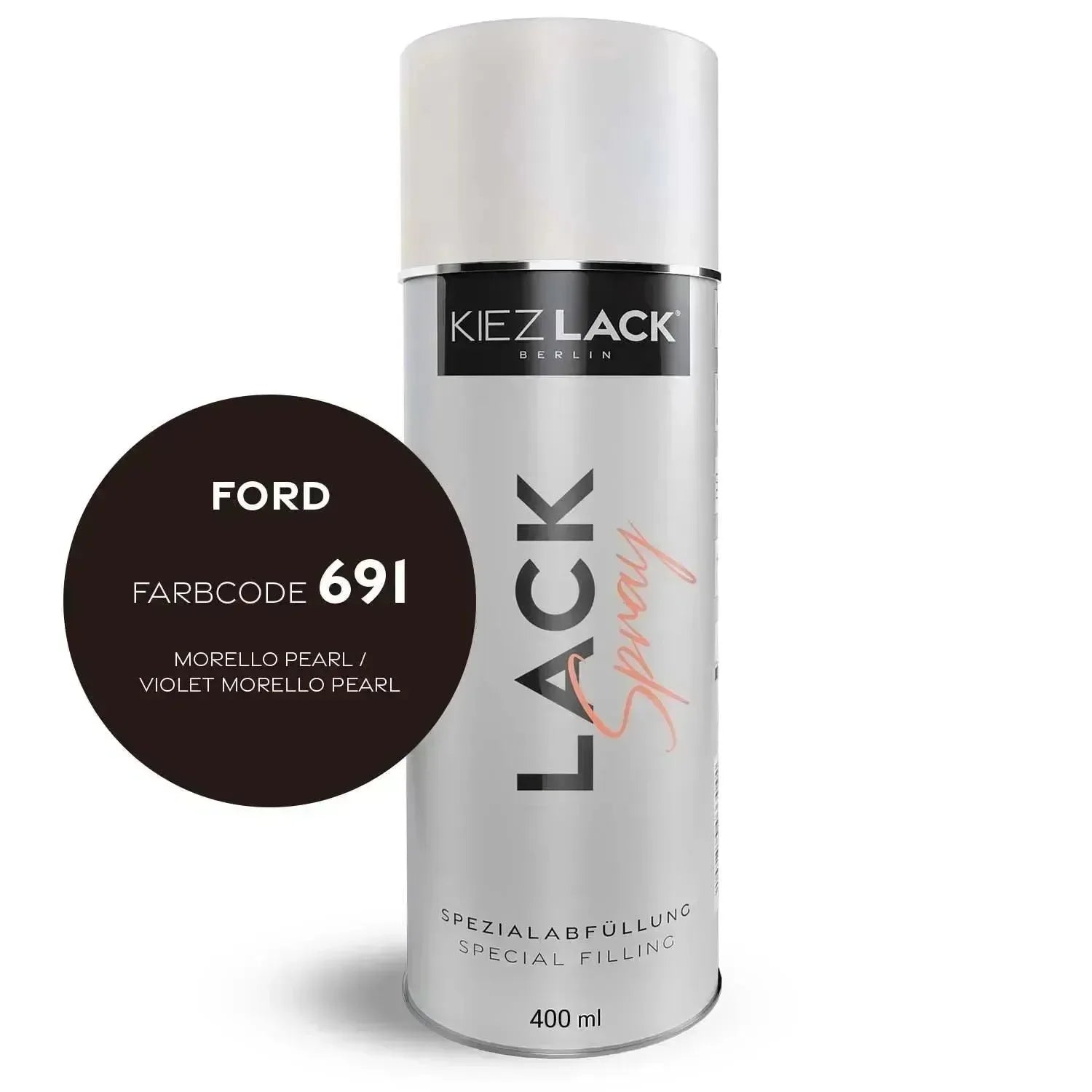 Kiezlack Lackspray Autolack Spraydose FORD 691 MORELLO PEARL