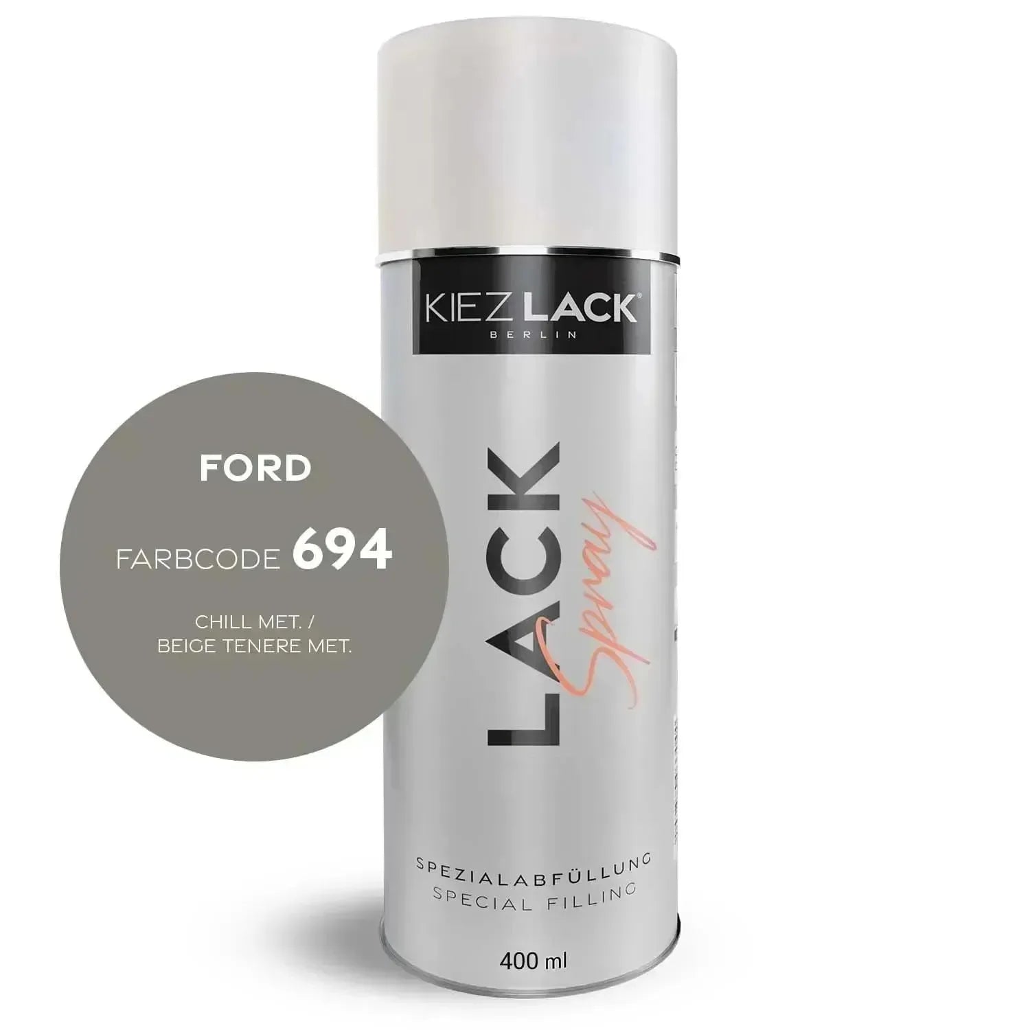 Kiezlack Lackspray Autolack Spraydose FORD 694 CHILL MET.