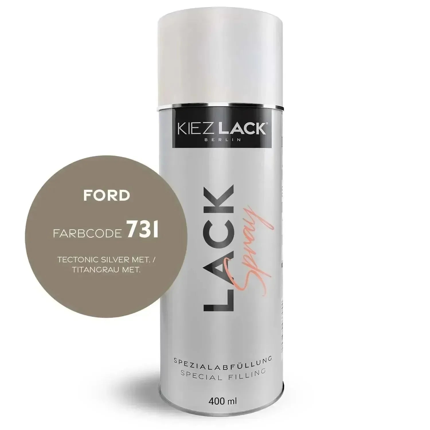 Kiezlack Lackspray Autolack Spraydose FORD 731 TECTONIC SILVER MET.