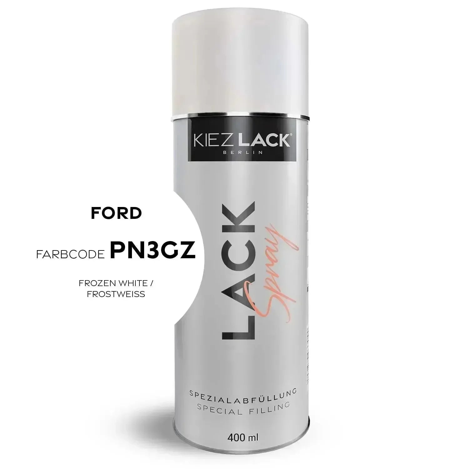 Kiezlack Lackspray Autolack Spraydose FORD PN3GZ FROZEN WHITE