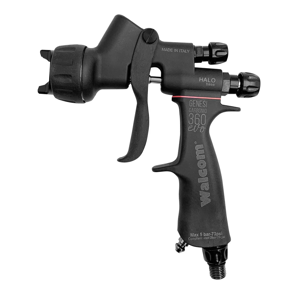 Walcom Basis 1.2mm Walcom Genesi Carbonio 360 Evo – Lackierpistole Base & Clear