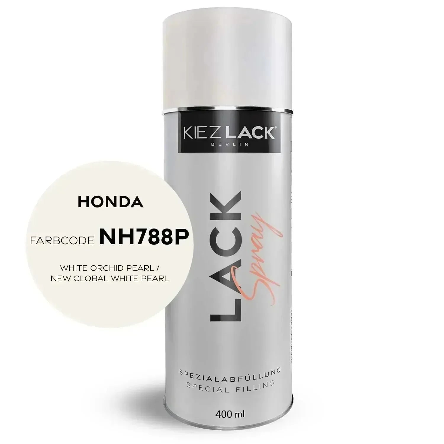 Kiezlack Lackspray Autolack Spraydose HONDA NH788P WHITE ORCHID PEARL