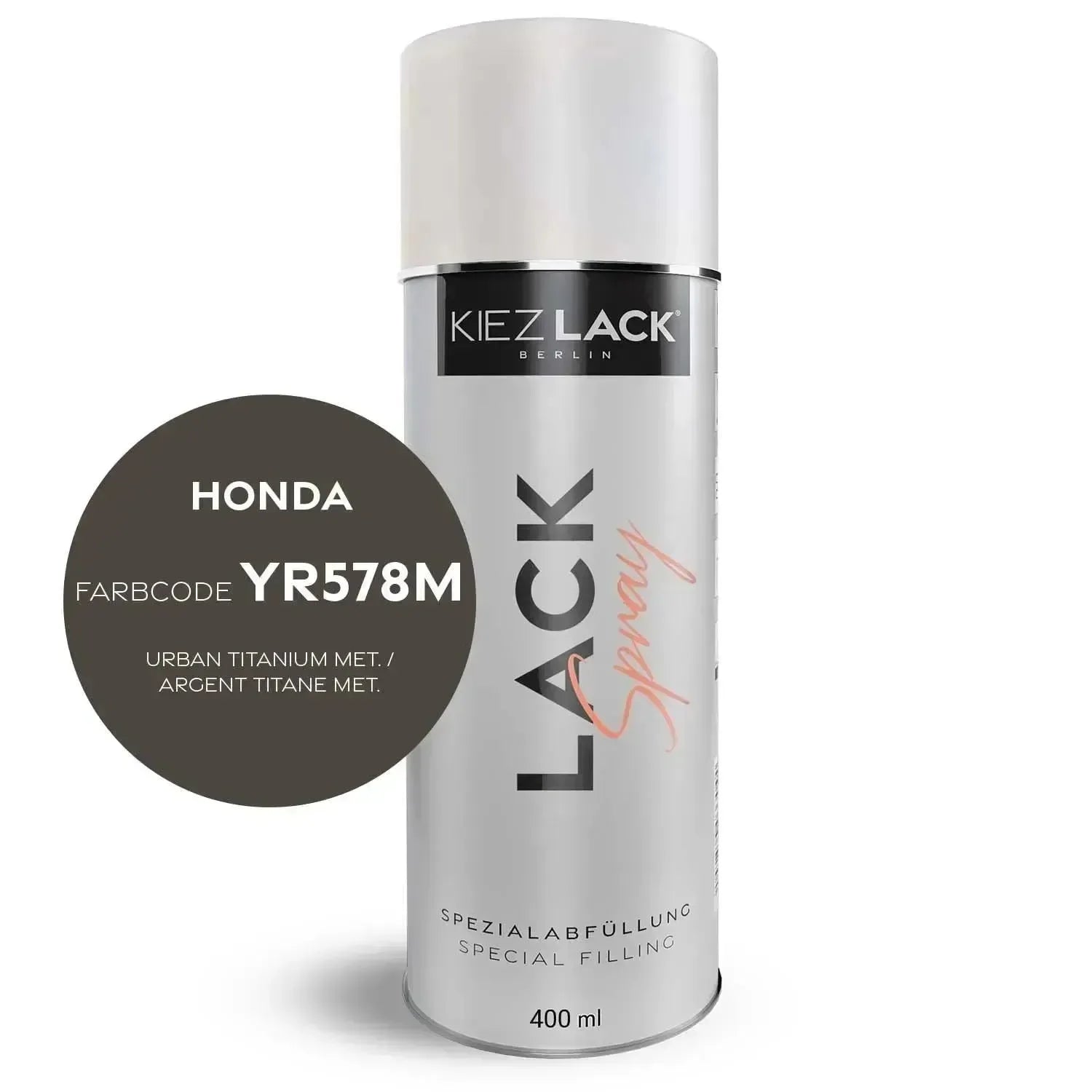 Kiezlack Lackspray Autolack Spraydose HONDA YR578M URBAN TITANIUM MET.