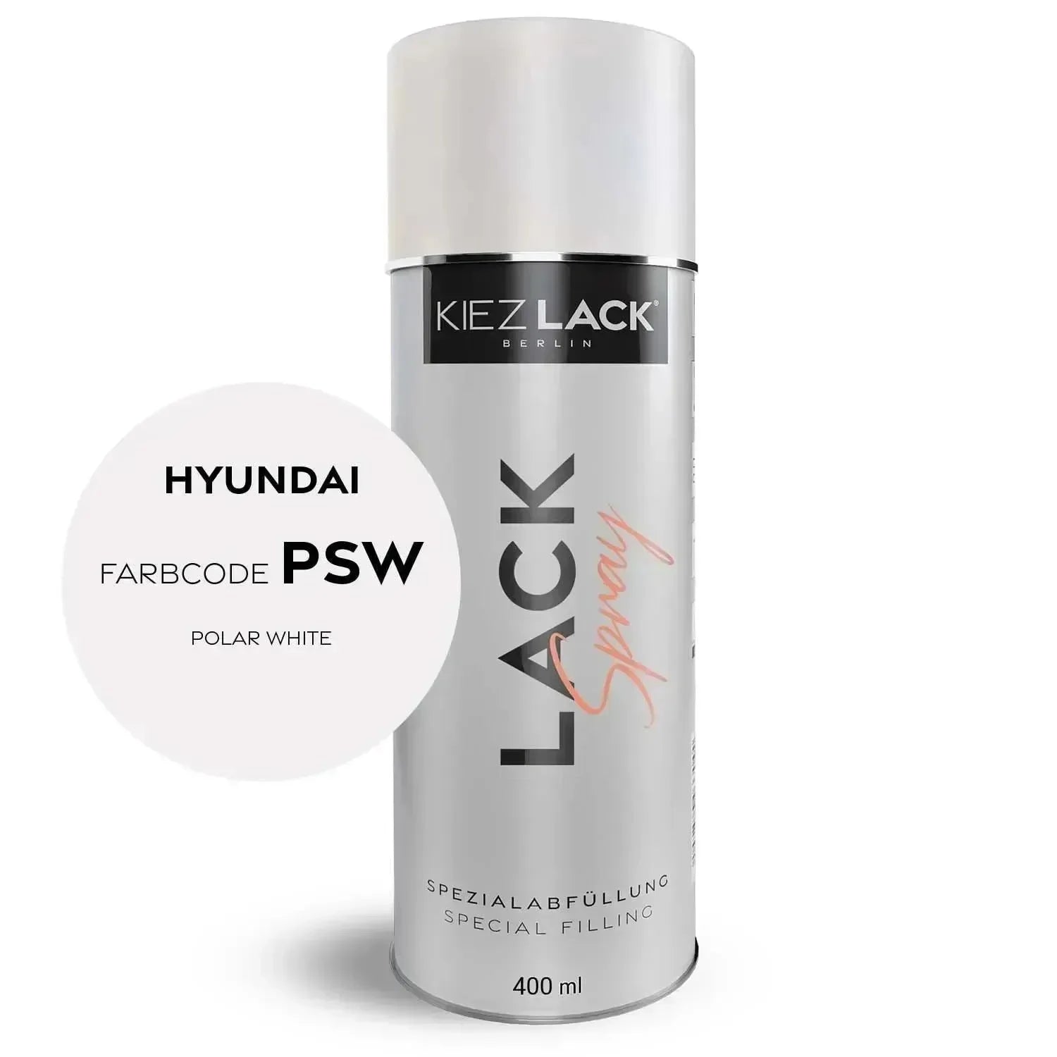 Kiezlack Lackspray Autolack Spraydose HYUNDAI PSW POLAR WHITE