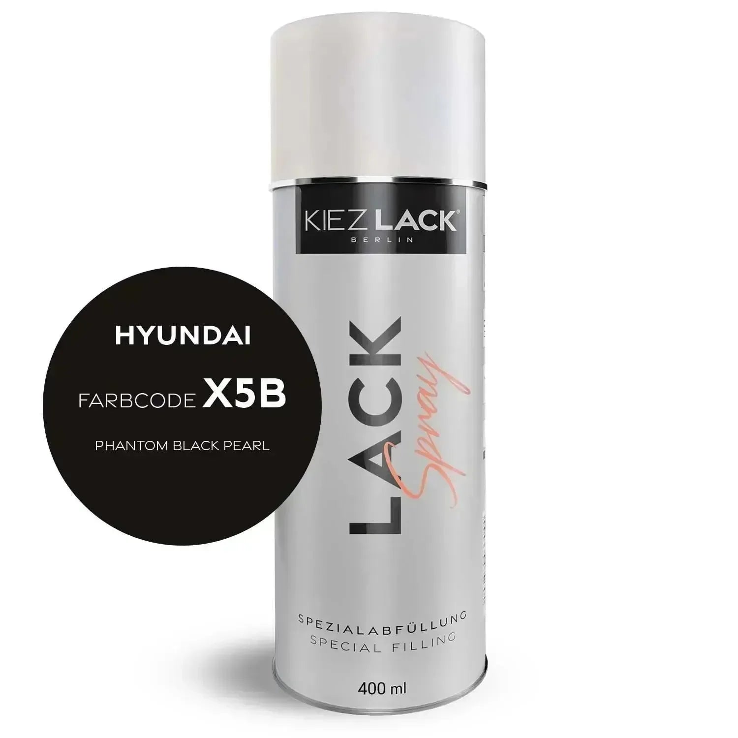 Kiezlack Lackspray Autolack Spraydose HYUNDAI X5B PHANTOM BLACK PEARL