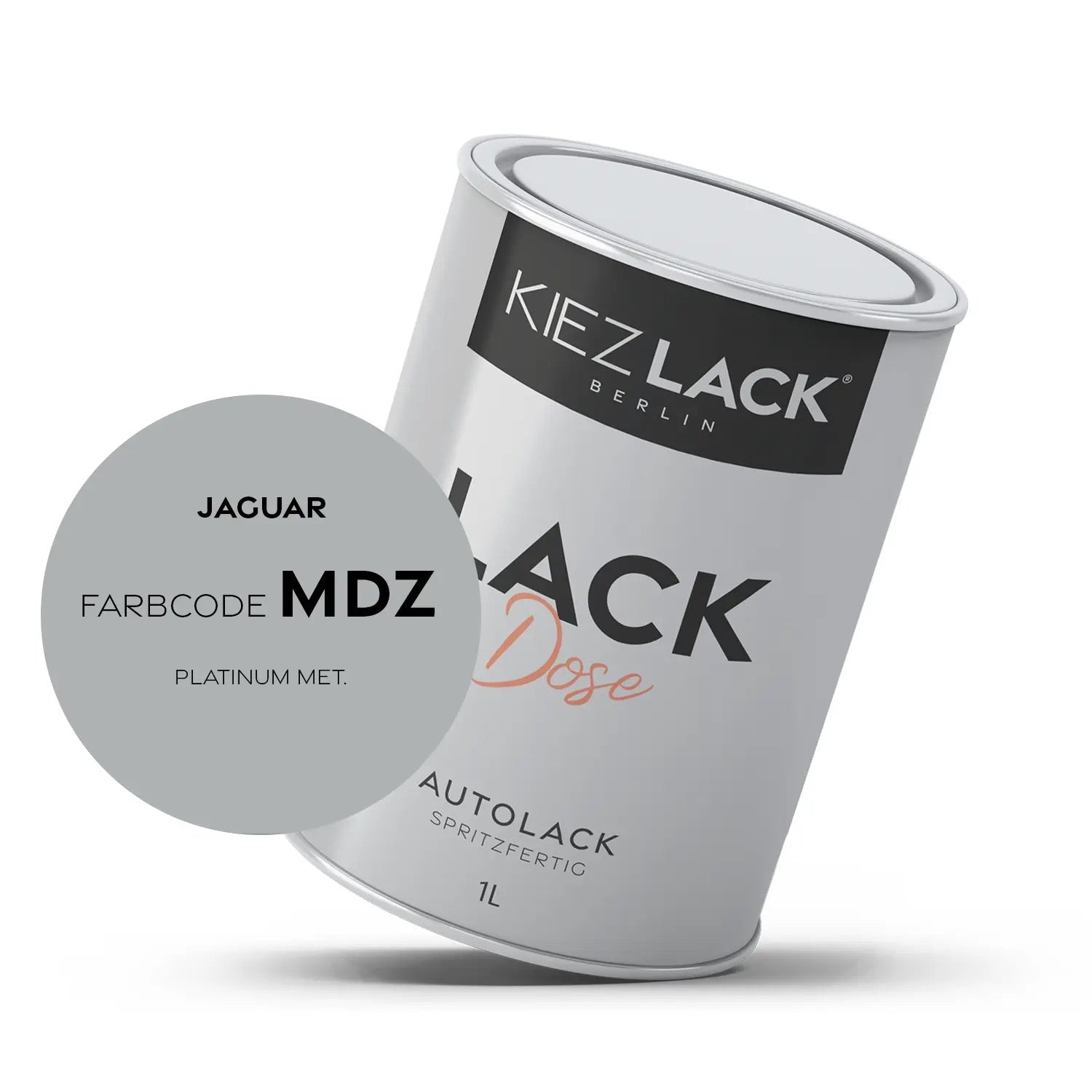 Kiezlack 1K Autolack Lackdose Basislack spritzfertig JAGUAR MDZ PLATINUM MET.