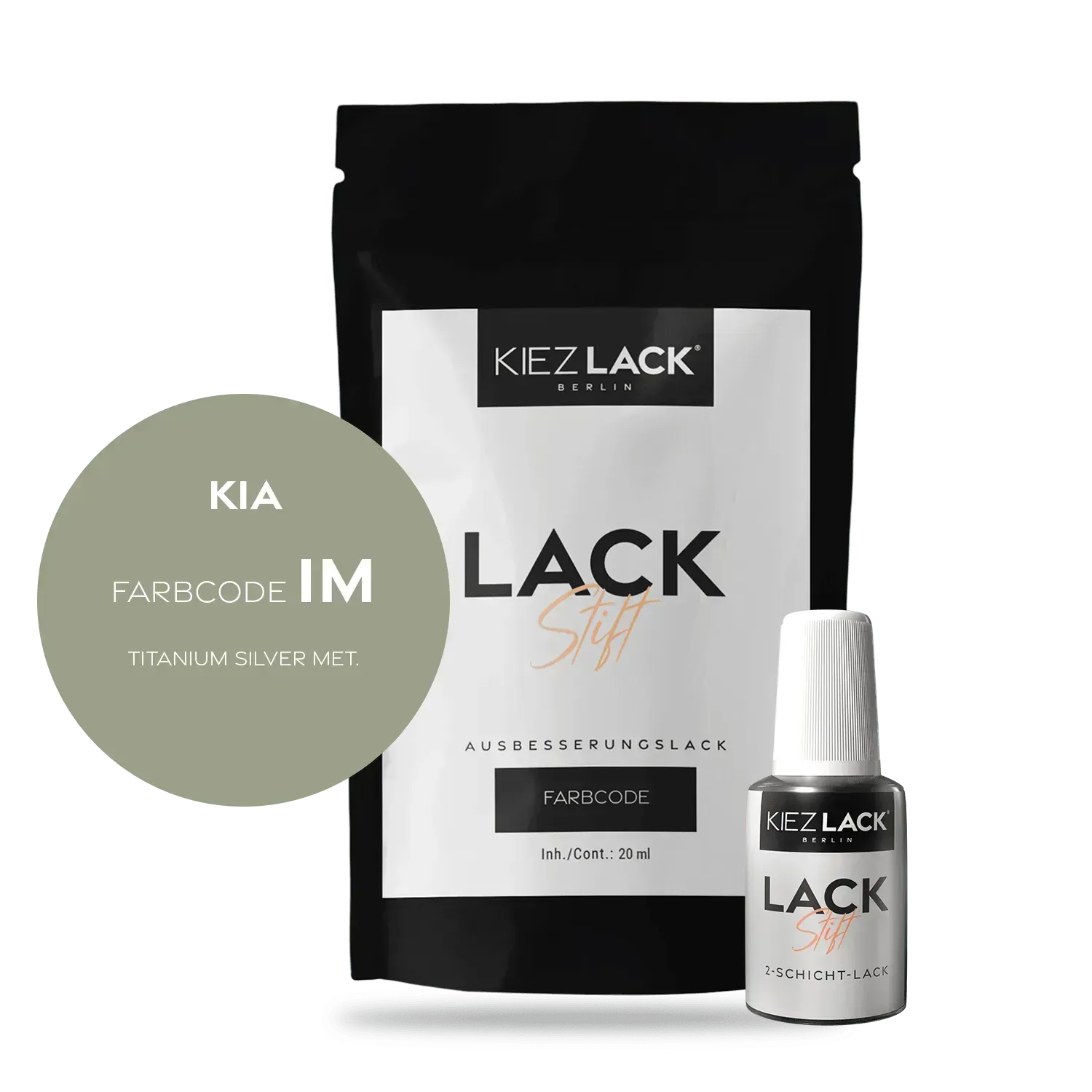 Autolack Lackstift KIA IM TITANIUM SILVER MET. - Kiezlack