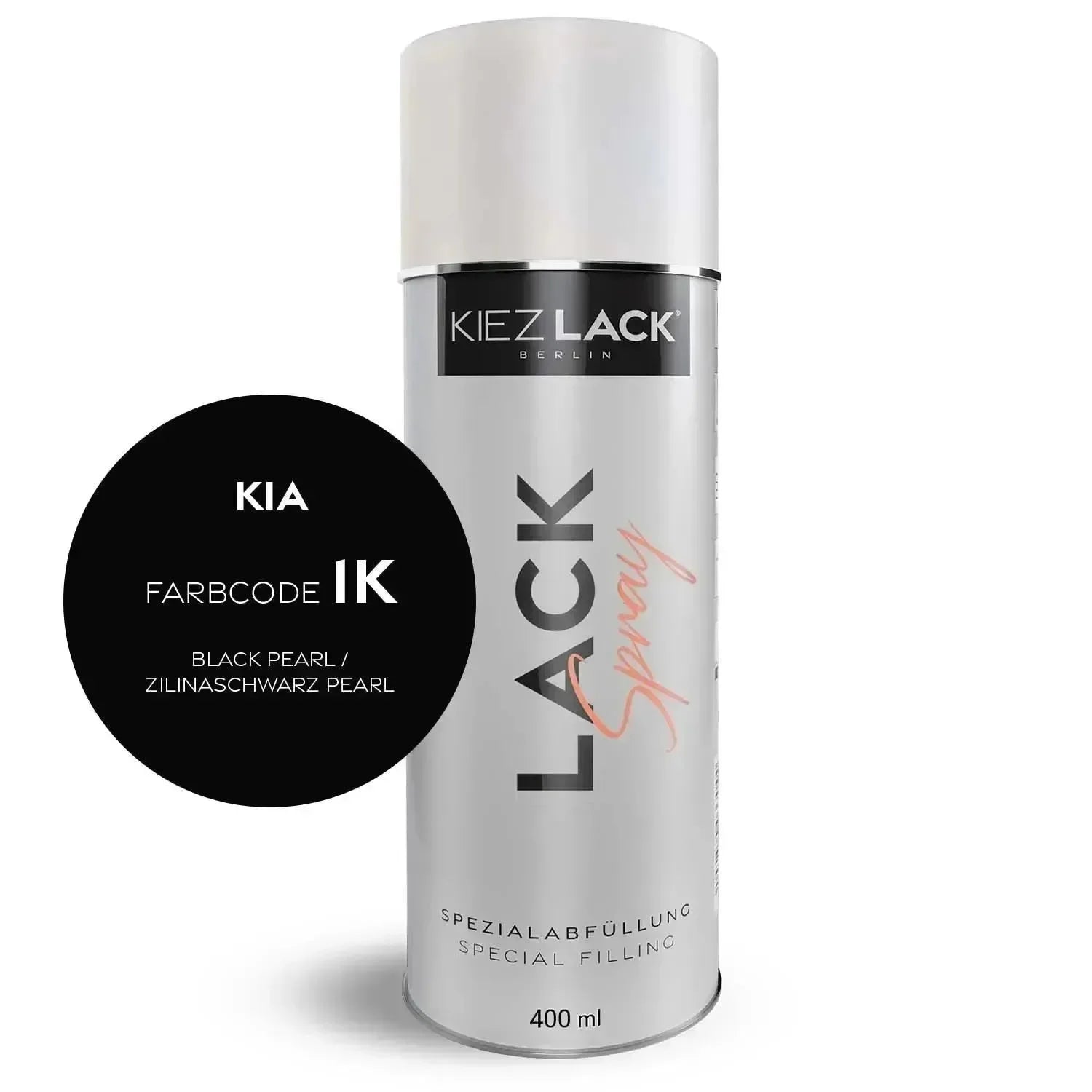 Kiezlack Lackspray Autolack Spraydose KIA 1K BLACK PEARL