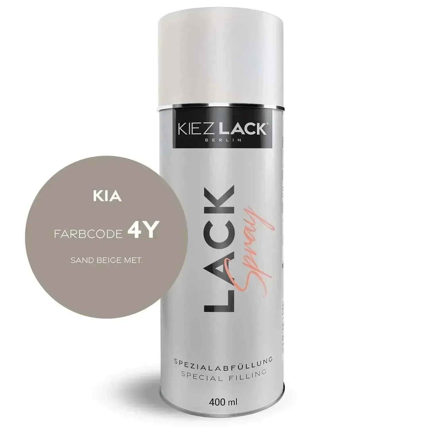 Kiezlack Lackspray Autolack Spraydose KIA 4Y SAND BEIGE MET.