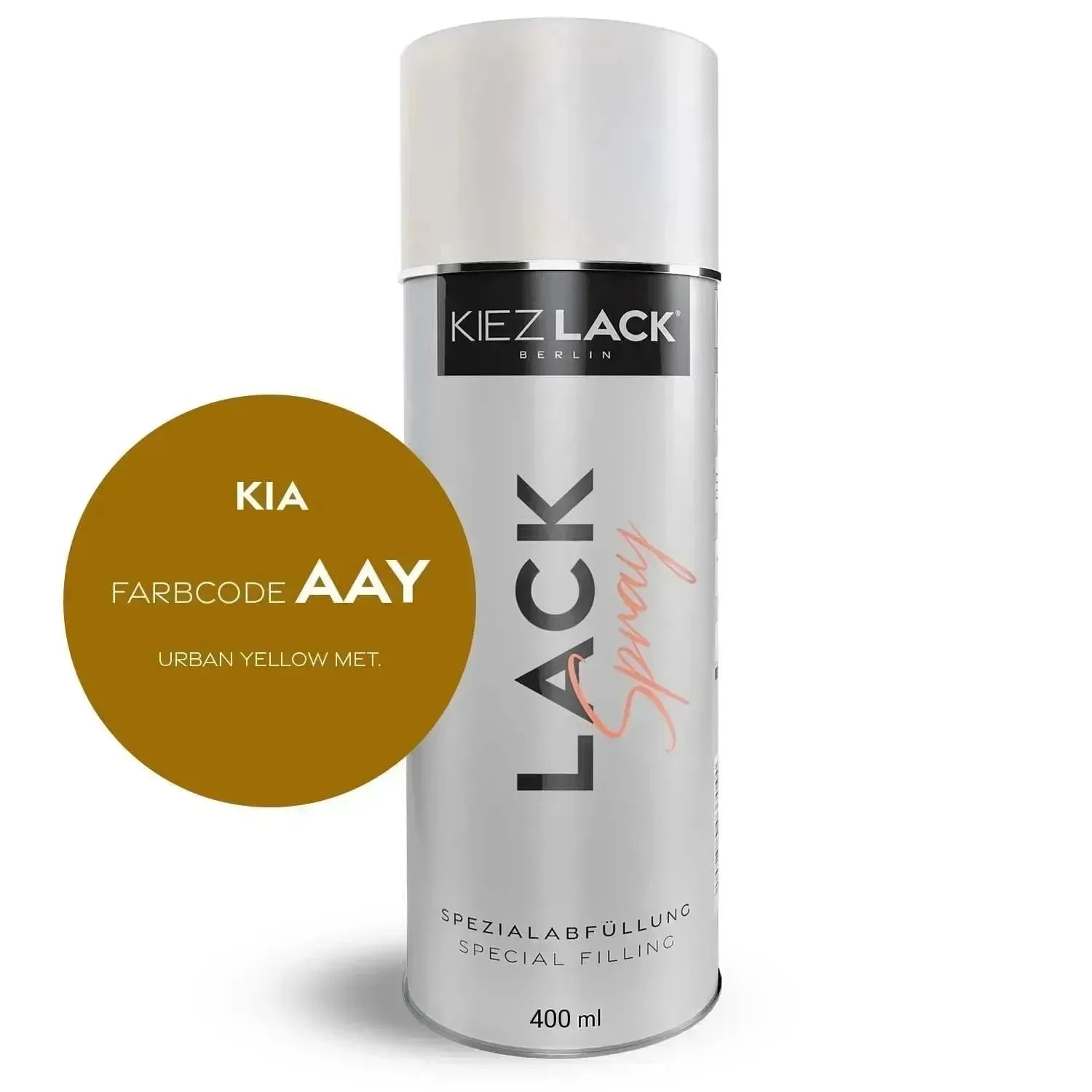 Kiezlack Lackspray Autolack Spraydose KIA AAY URBAN YELLOW MET.