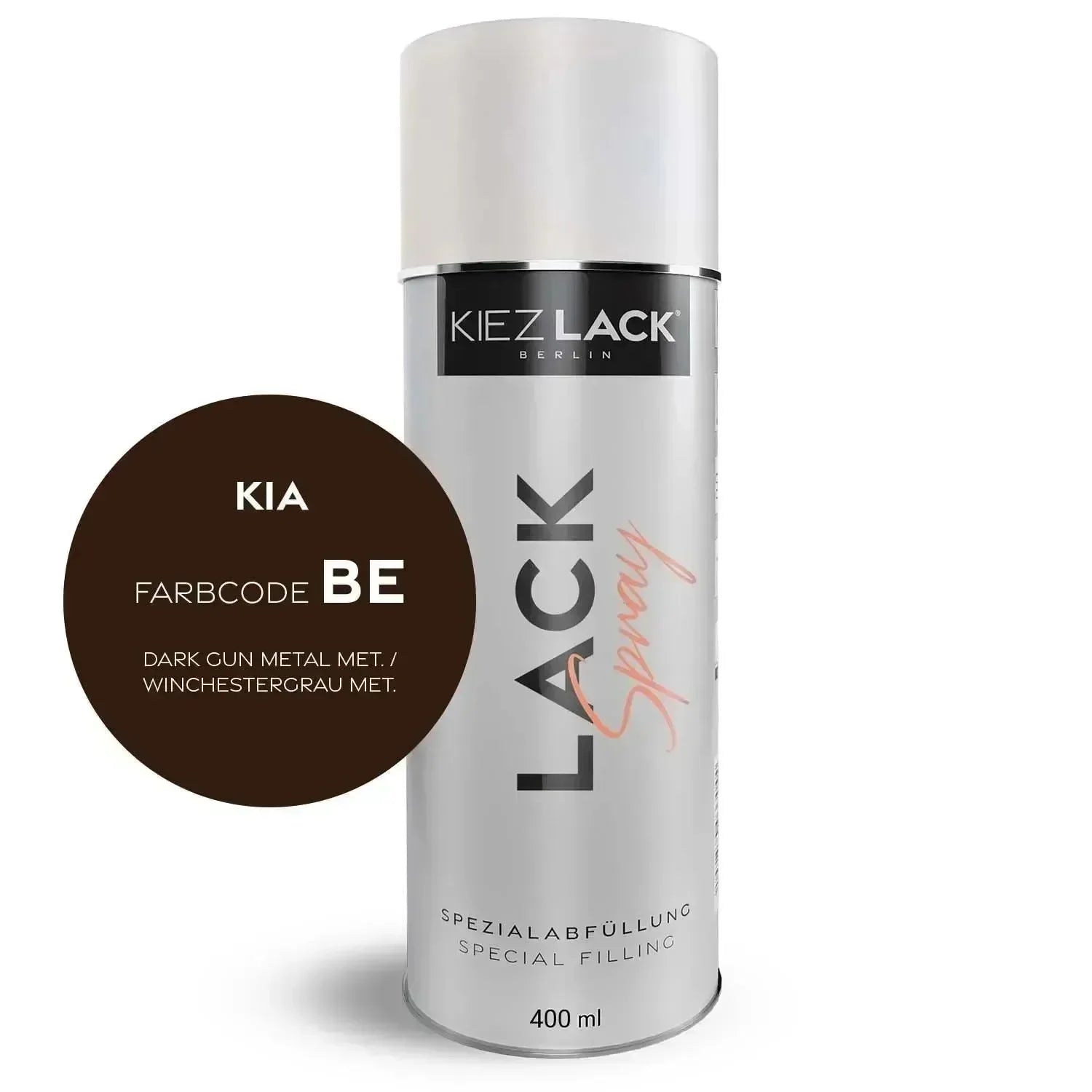 Kiezlack Lackspray Autolack Spraydose KIA BE DARK GUN METAL MET.