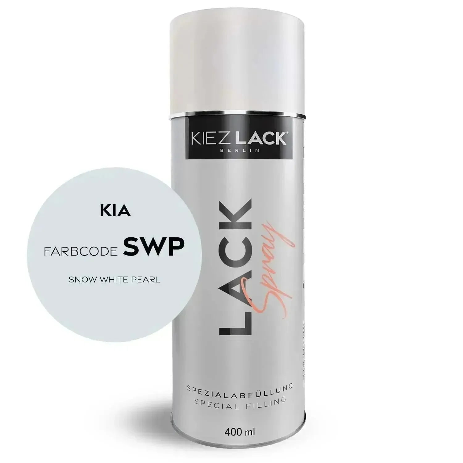 Kiezlack Lackspray Autolack Spraydose KIA SWP SNOW WHITE PEARL