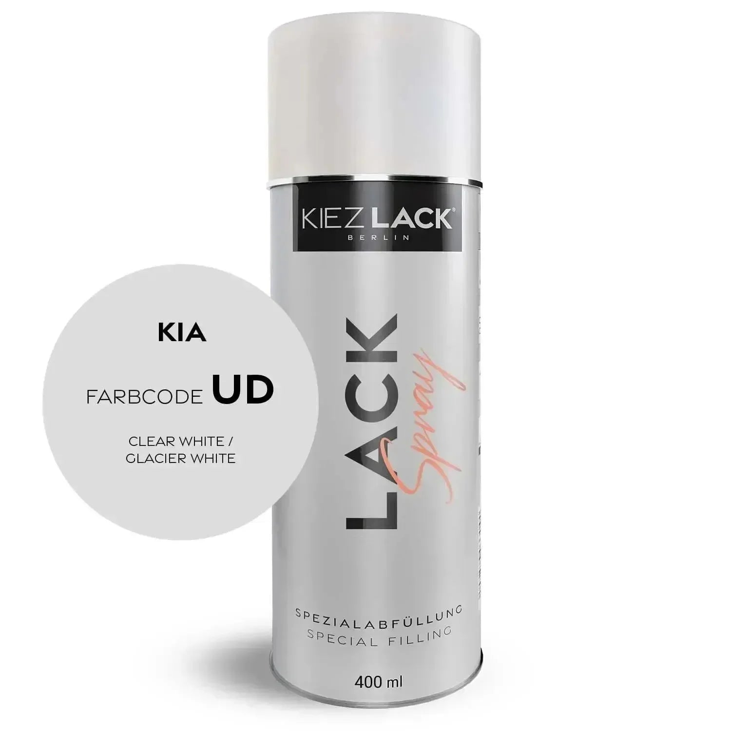 Kiezlack Lackspray Autolack Spraydose KIA UD CLEAR WHITE