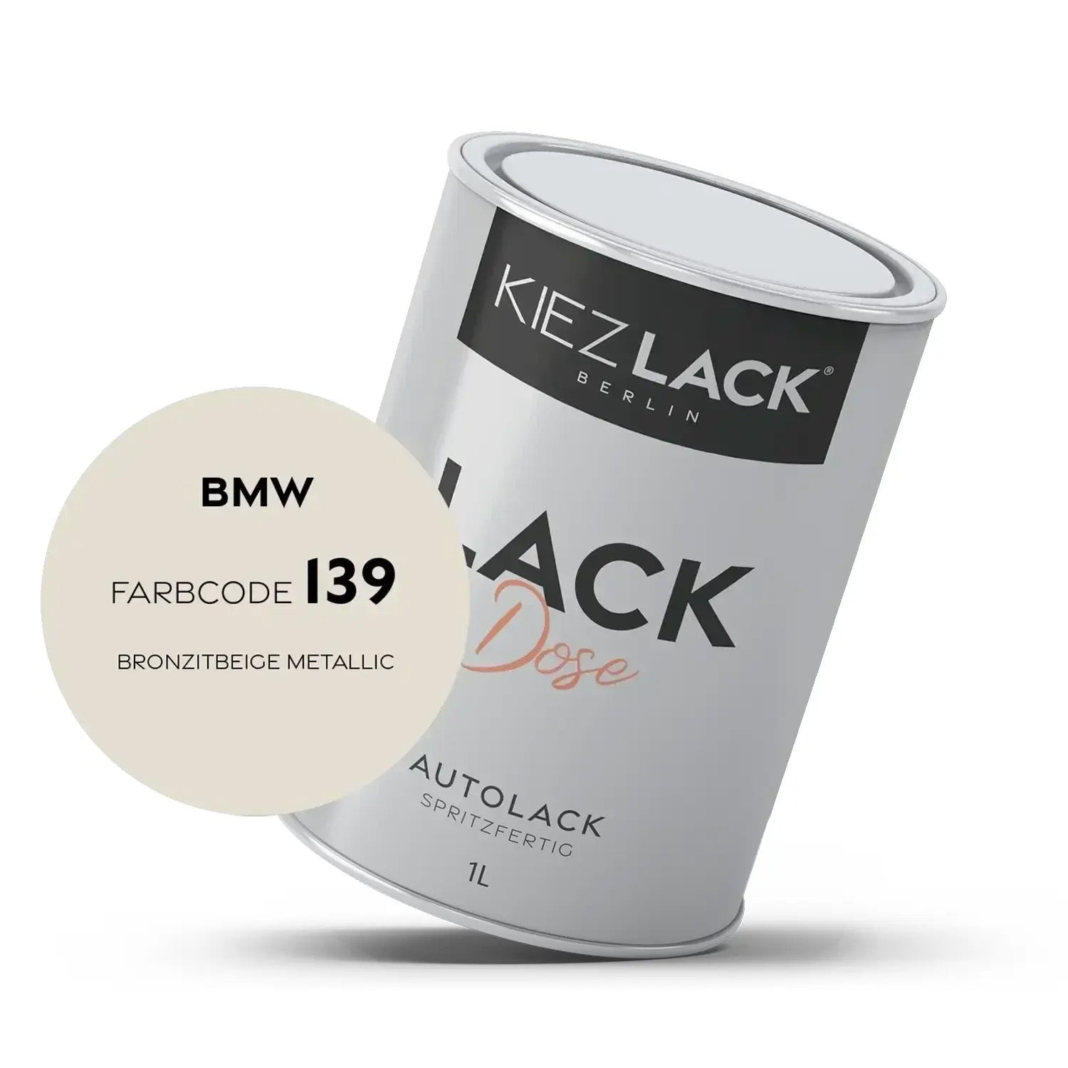 1K Autolack Lackdose Basislack spritzfertig BMW 139 BRONZITBEIGE Metallic