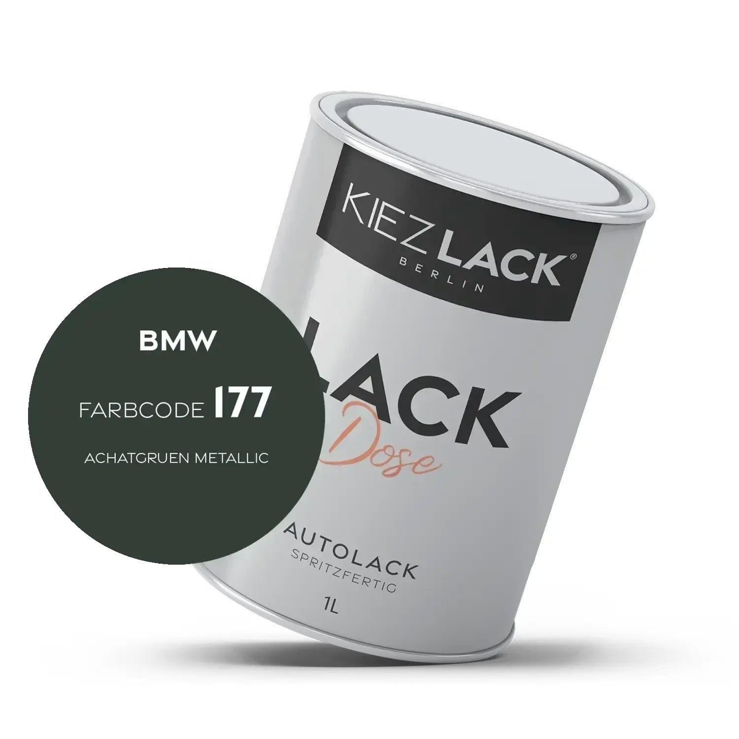 Kiezlack 1K Autolack Lackdose Basislack spritzfertig OPEL 177 TECHNICAL GREY MET.