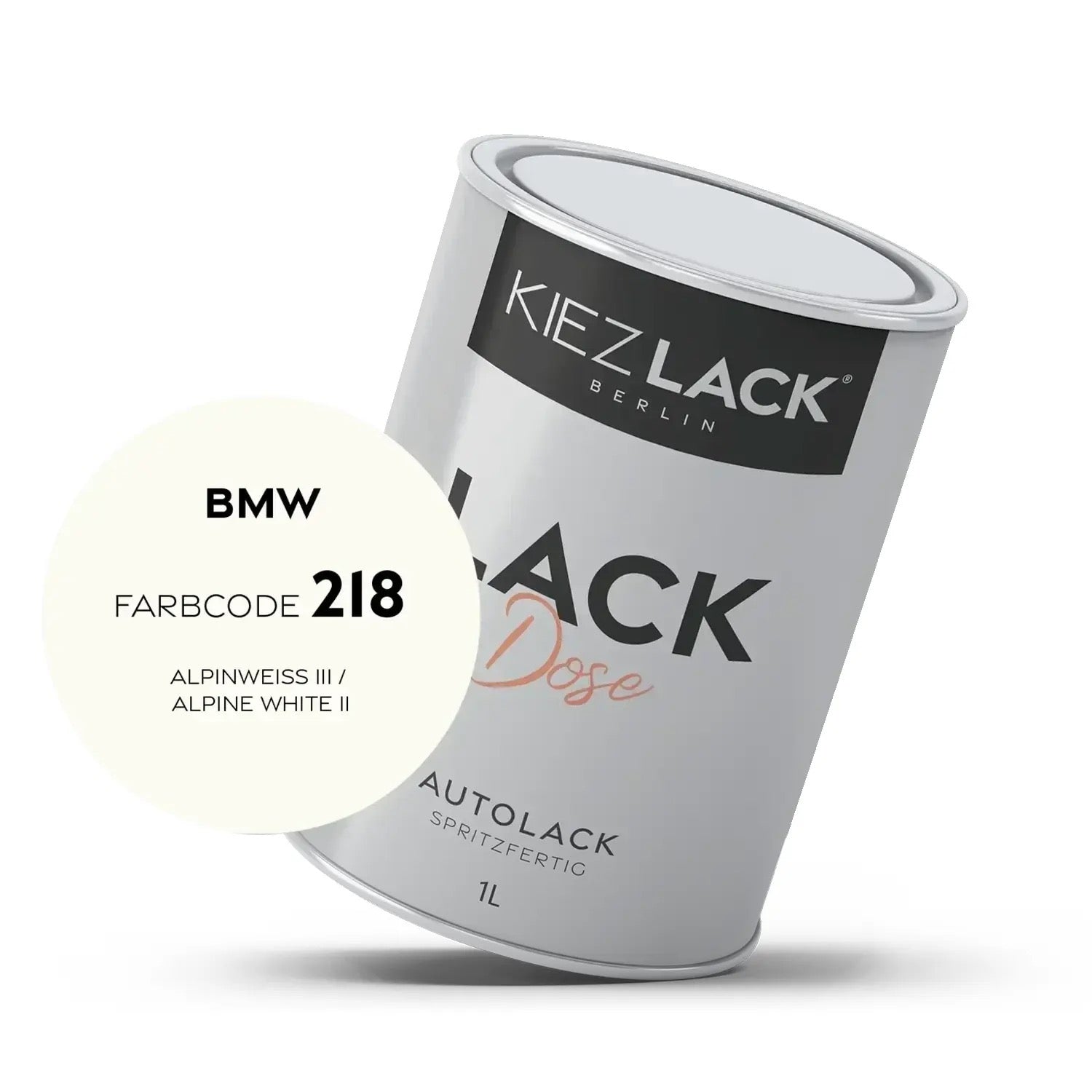 Kiezlack 1K Autolack Lackdose Basislack spritzfertig Toyota 218 ATTITUDE BLACK MET.