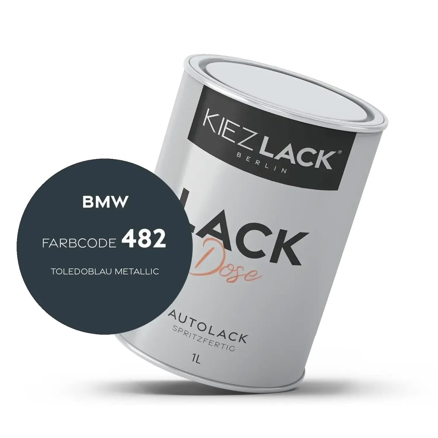 1K Autolack Lackdose Basislack spritzfertig BMW 482 TOLEDOBLAU Metallic