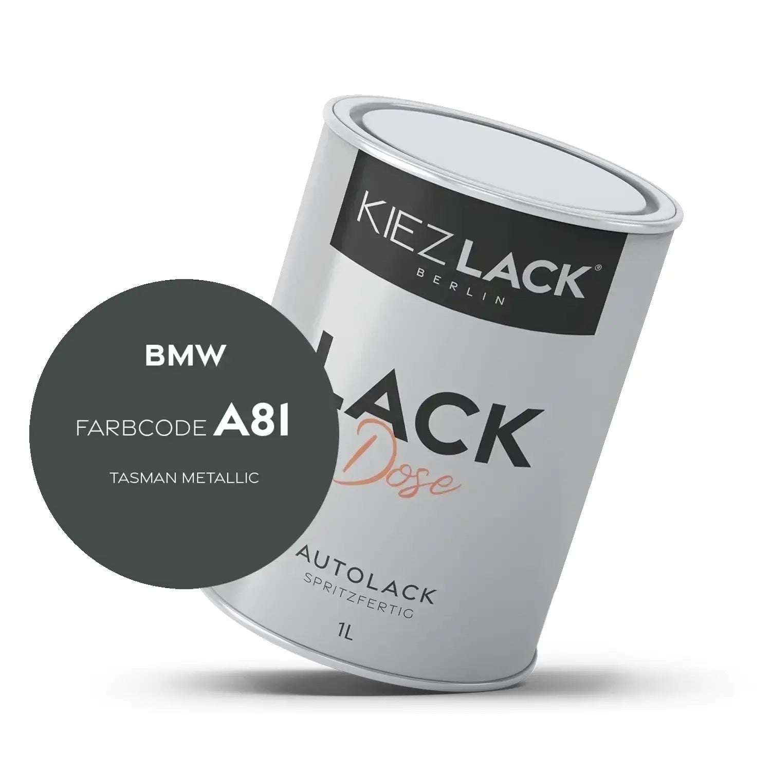 Kiezlack 1K Autolack Lackdose Basislack spritzfertig BMW A81 TASMAN Metallic