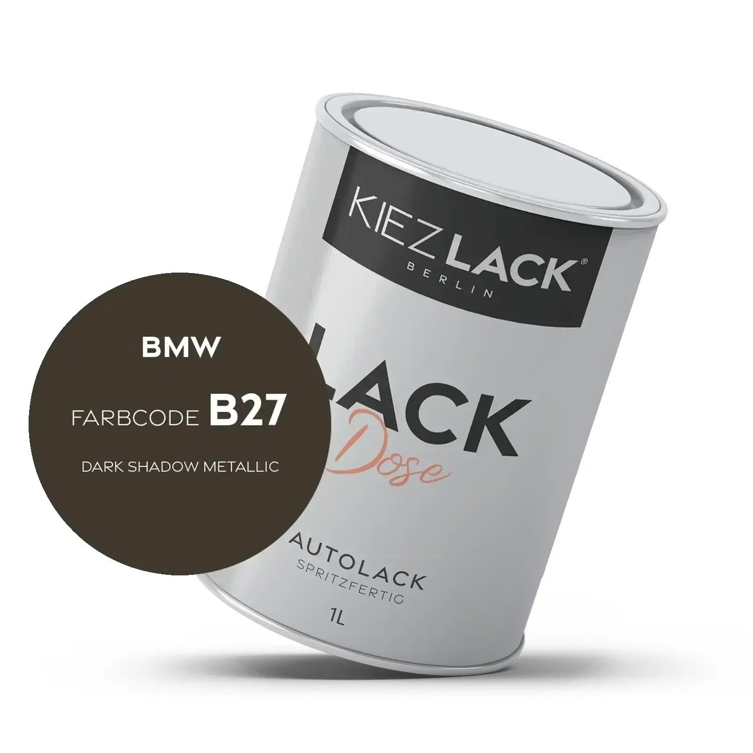 Kiezlack 1K Autolack Lackdose Basislack spritzfertig BMW B27 DARK SHADOW Metallic
