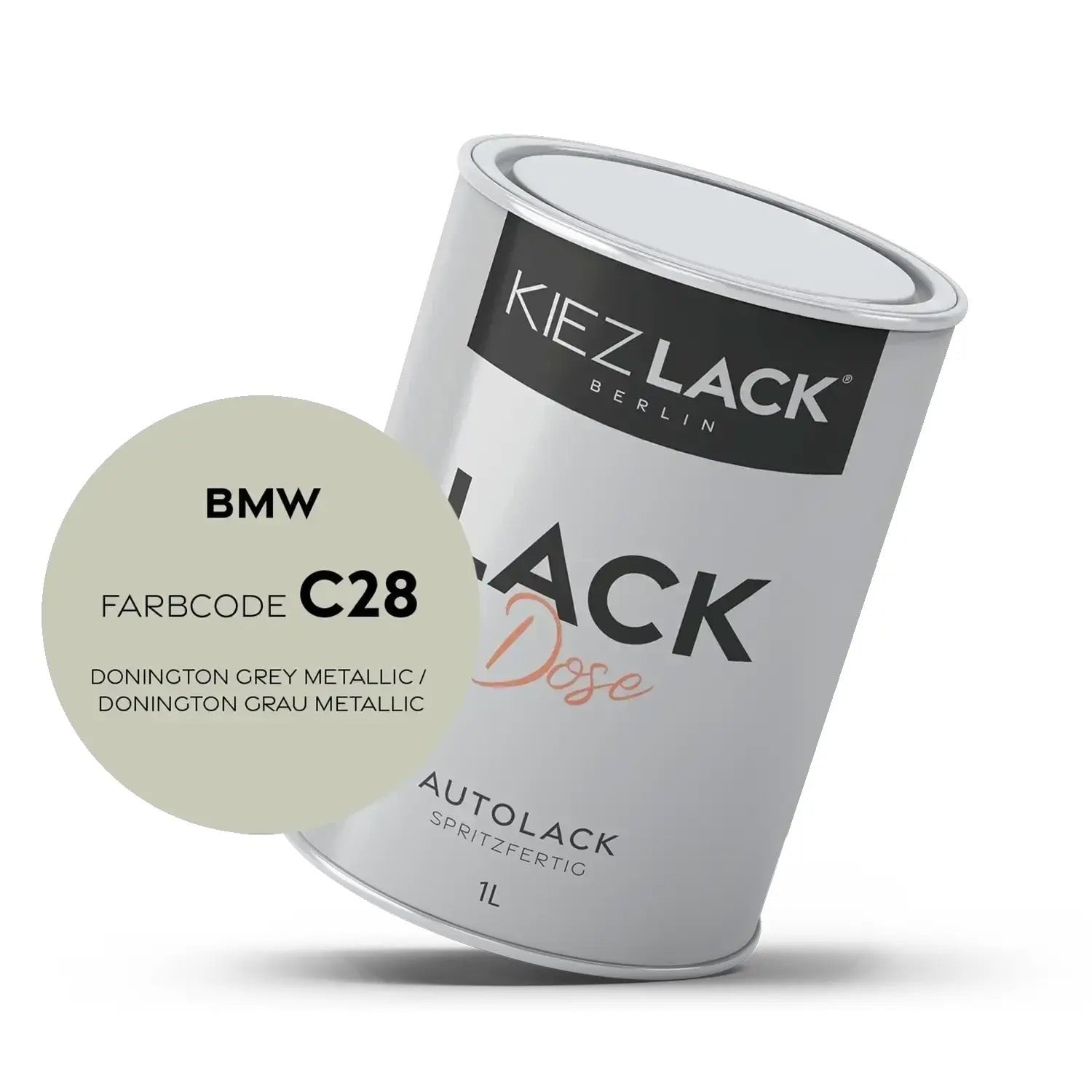 1K Autolack Lackdose Basislack spritzfertig BMW C28 DONINGTON GREY Metallic