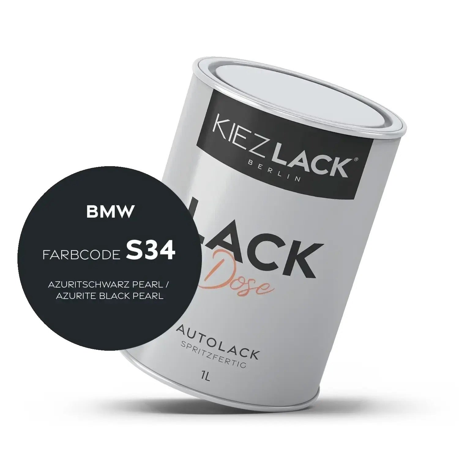 Kiezlack 1K Autolack Lackdose Basislack spritzfertig KIA S3 LIQUID SILVER MET.