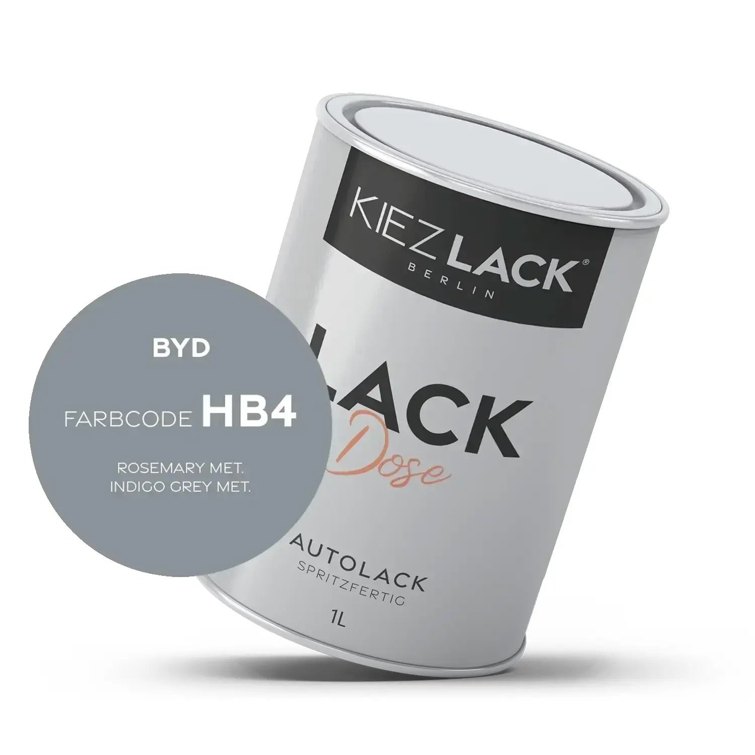 Kiezlack 1K Autolack Lackdose Basislack spritzfertig BYD HB4 ROSEMARY MET.