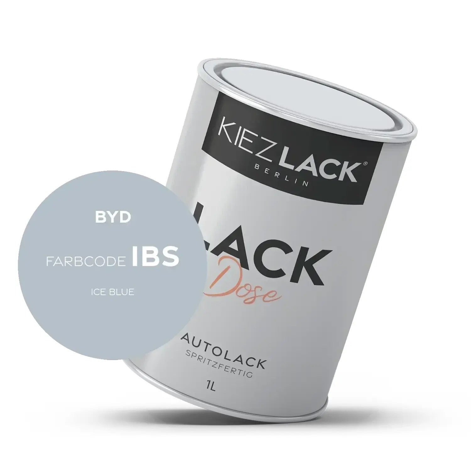 1K Autolack Lackdose Basislack spritzfertig BYD IBS ICE BLUE