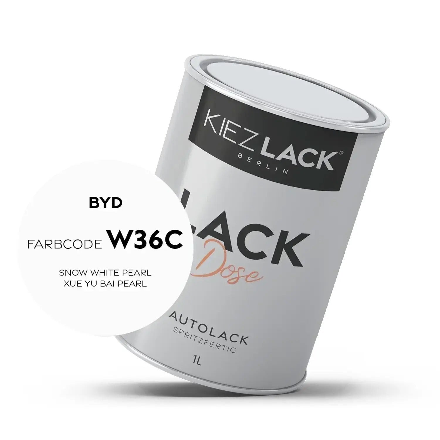 Kiezlack 1K Autolack Lackdose Basislack spritzfertig KIA 6C CLEAR SILVER MET.