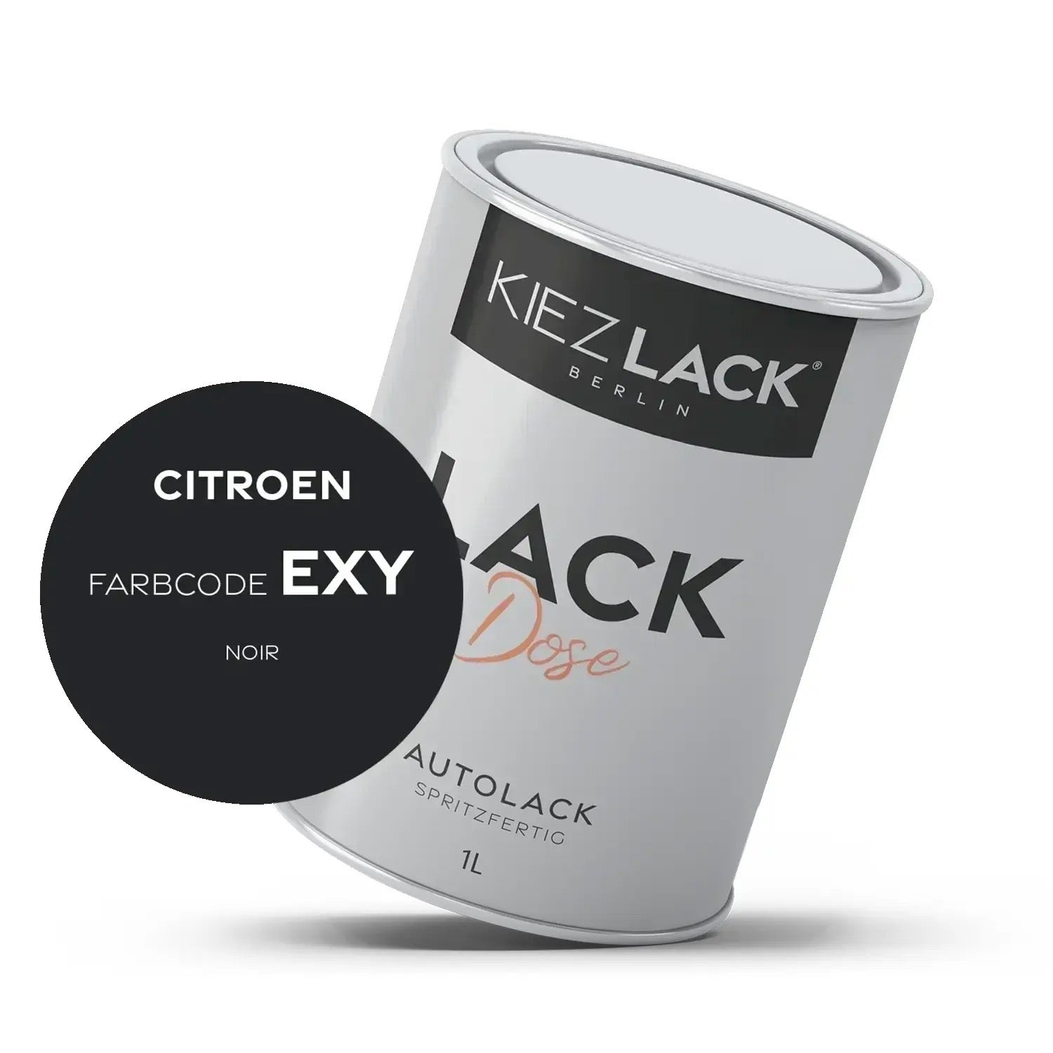 Kiezlack 1K Autolack Lackdose Basislack spritzfertig CITROEN EXY NOIR